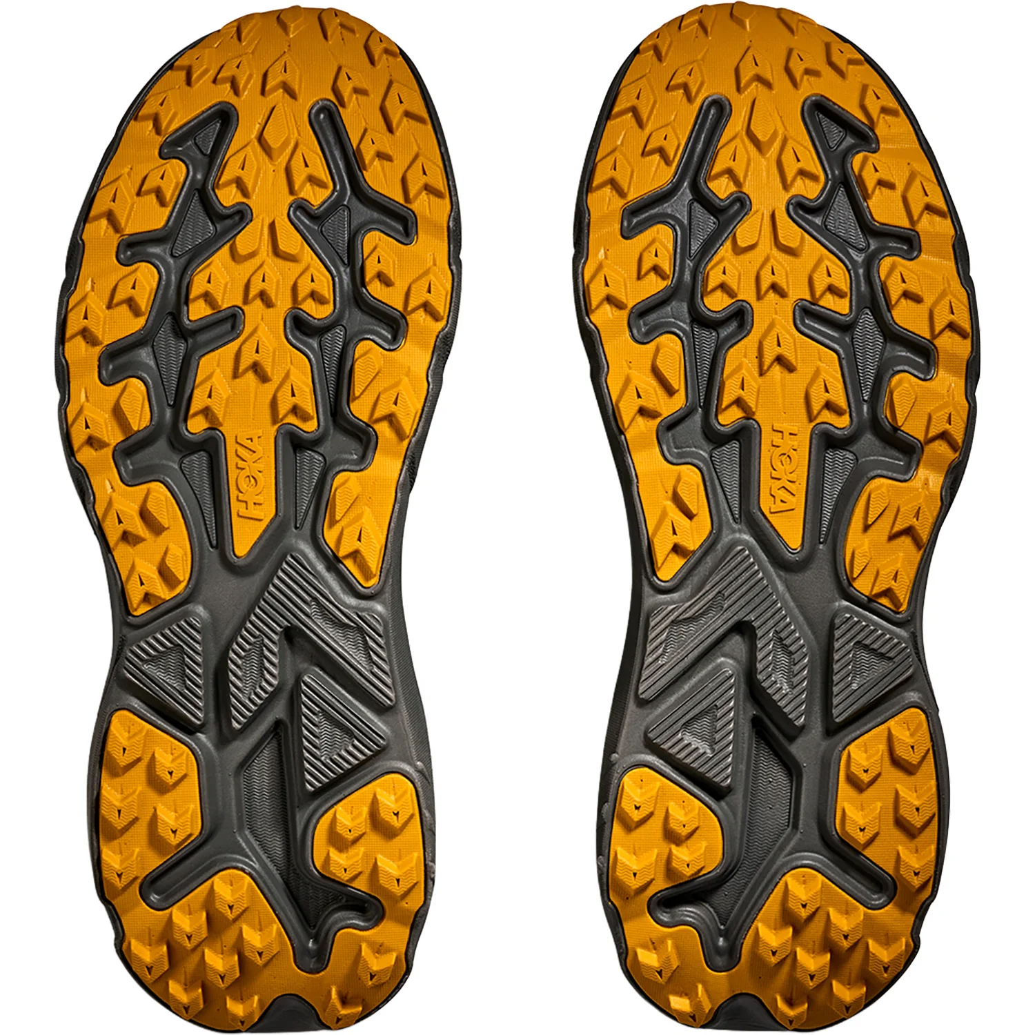 Hoka Challenger 8 GTX (Neutral Support) Men's Athletic Shoes Trail Running Asphalt Grey/Varsity Yellow - Image 4