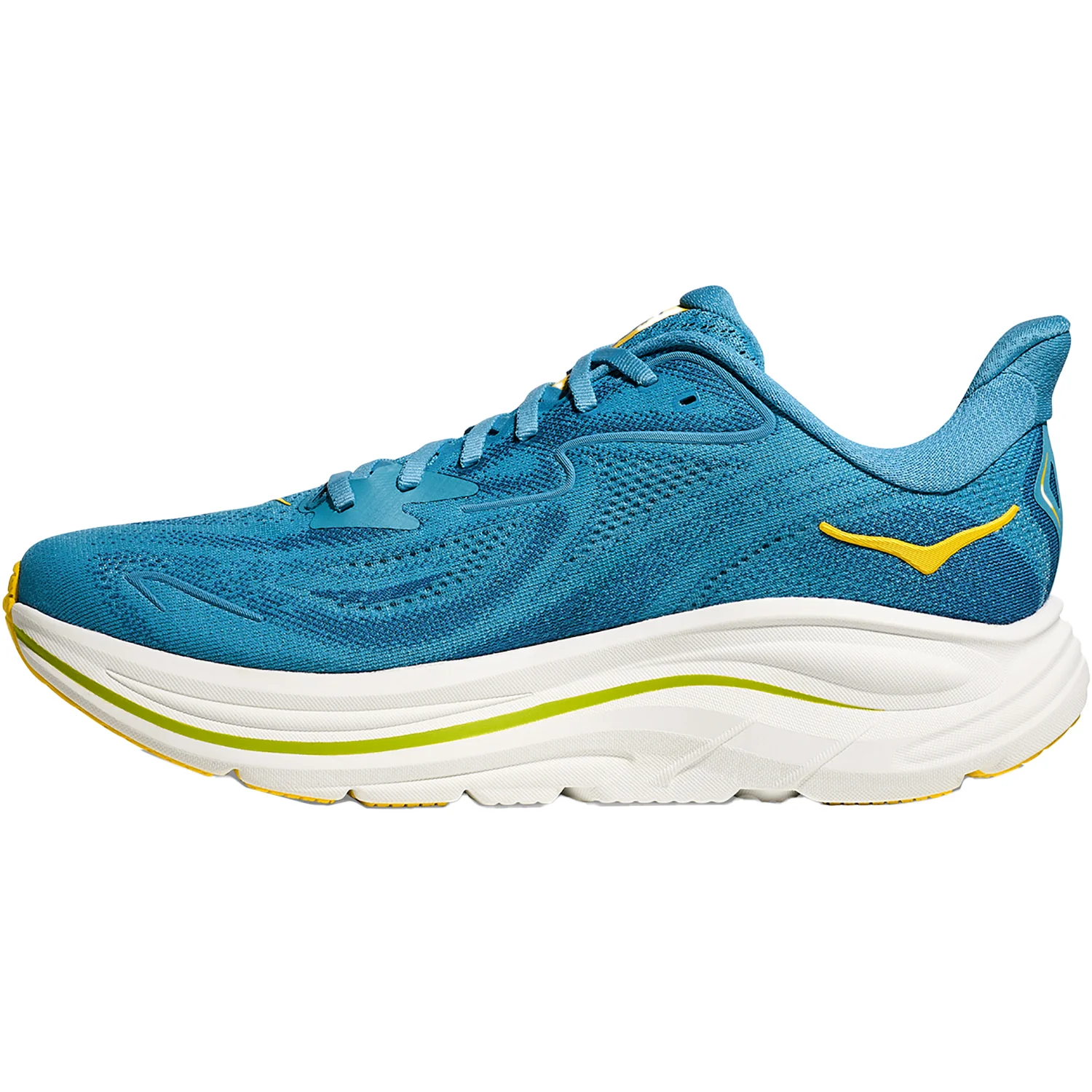 Hoka Clifton 10 (Neutral Support) Men's Athletic Shoes Alpine Blue/Foggy Night - Image 3