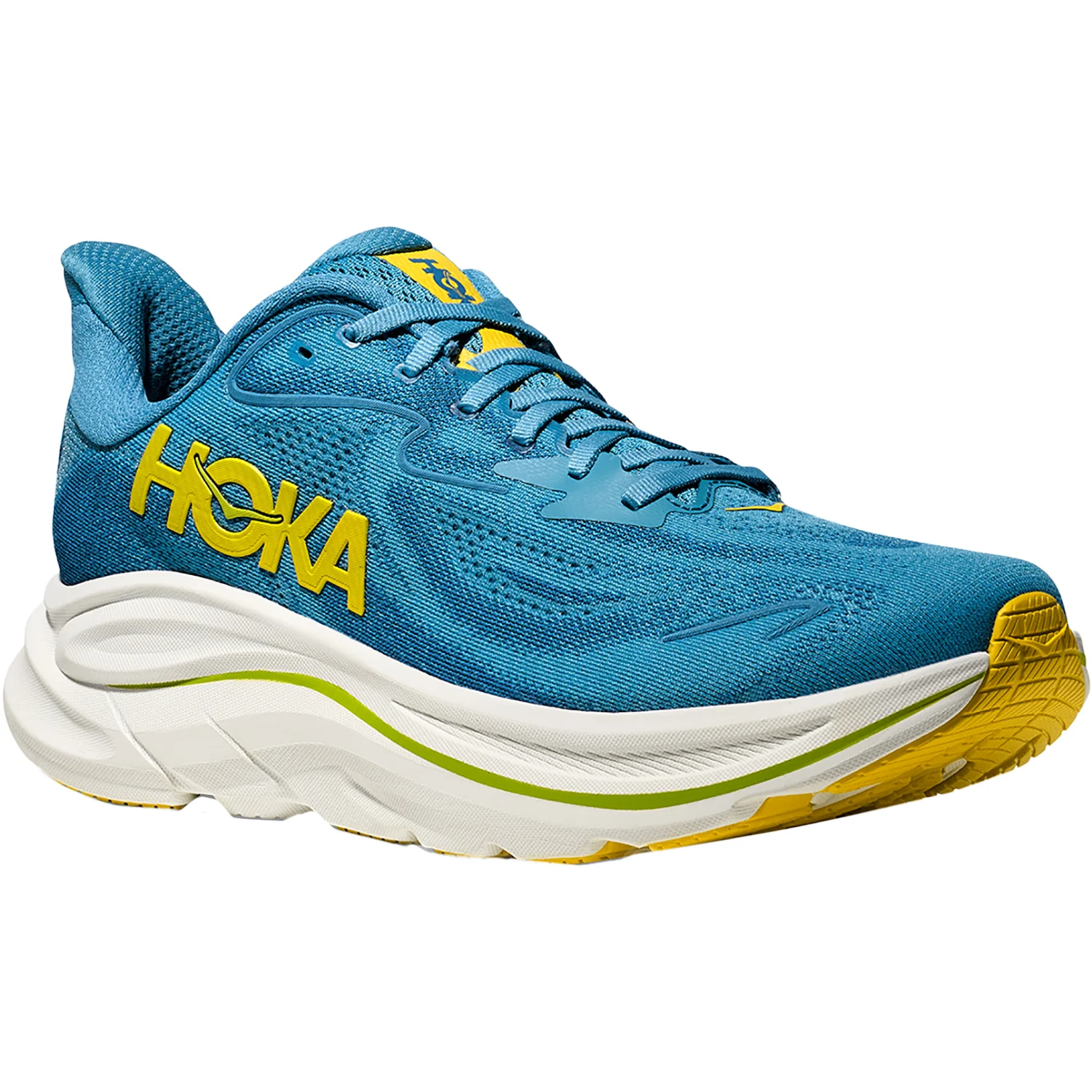Hoka Clifton 10 (Neutral Support) Men's Athletic Shoes Alpine Blue/Foggy Night - Image 5