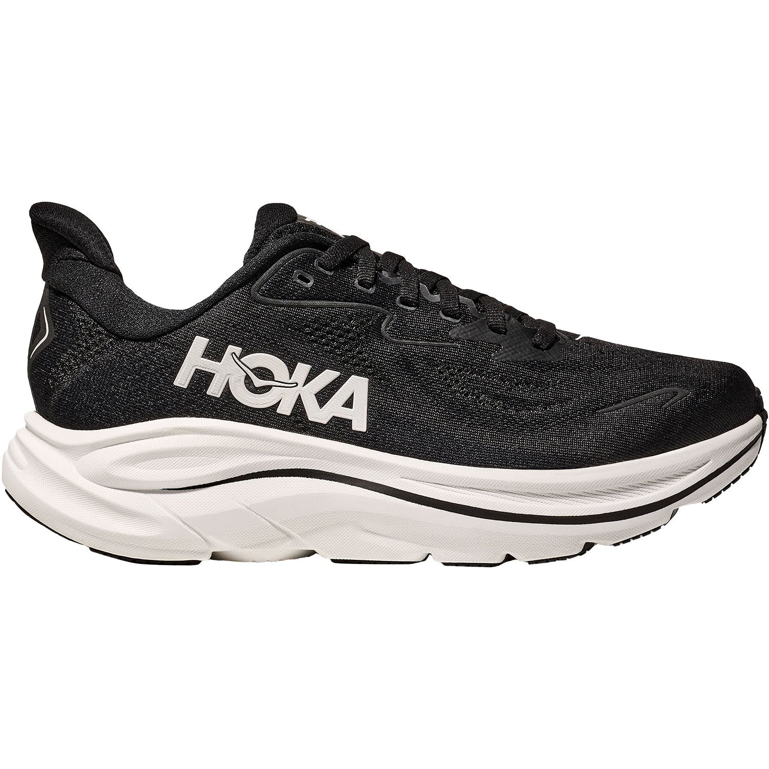 Hoka Clifton 10 (Neutral Support) Men's Athletic Shoes Black/White