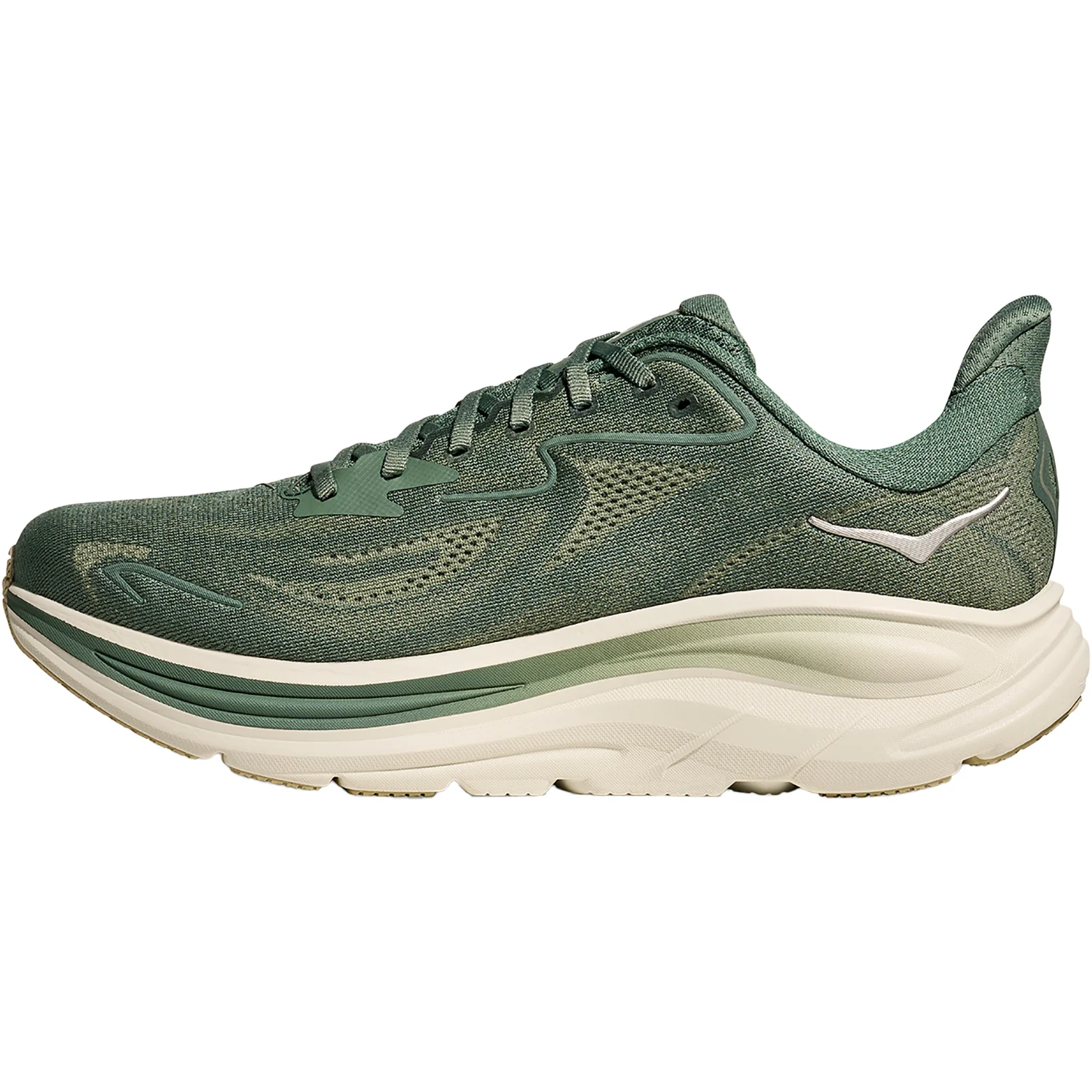 Hoka Clifton 10 (Neutral Support) Men's Athletic Shoes Fern/Truffle Salt - Image 3