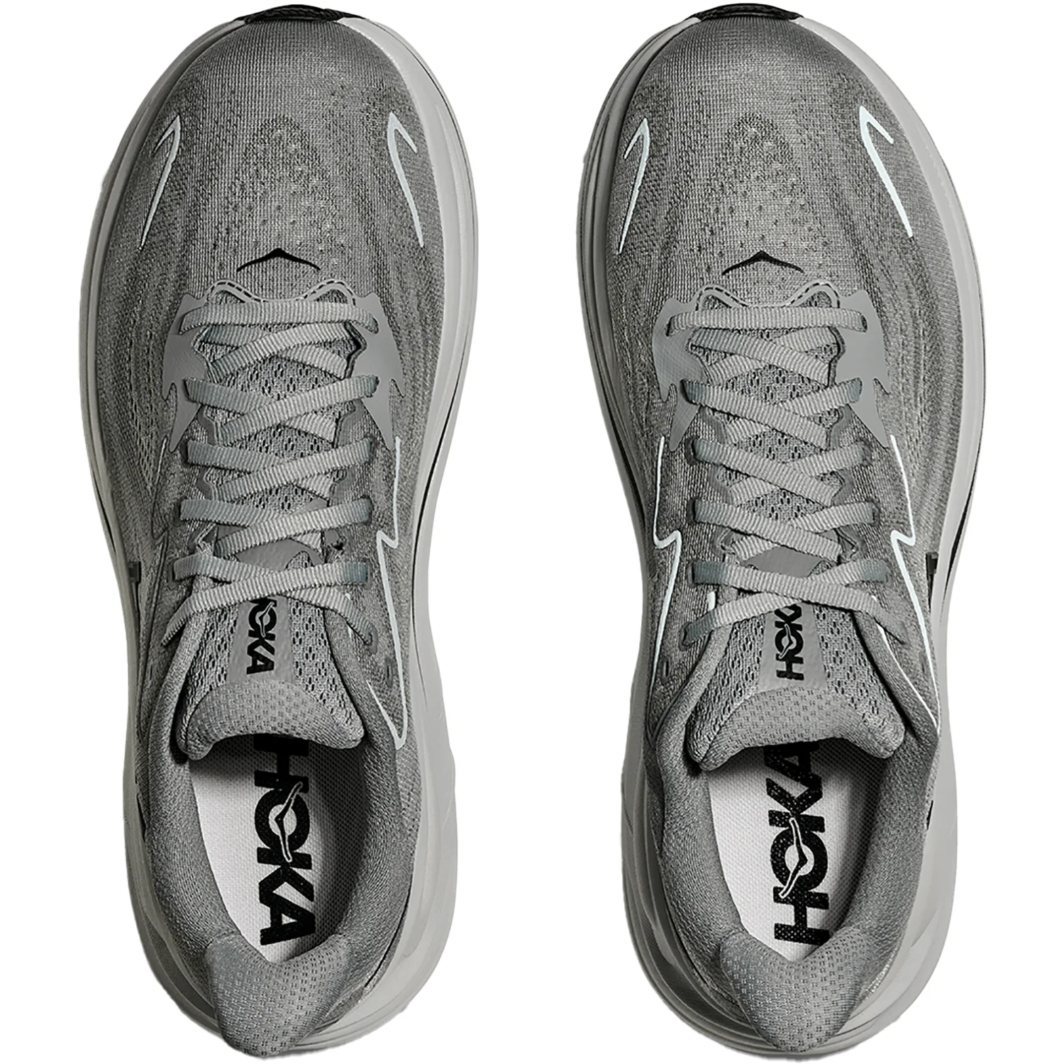 Hoka Clifton 10 (Neutral Support) Men's Athletic Shoes Galactic Grey/Asteroid - Image 2