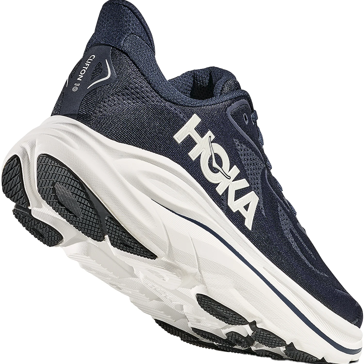 Hoka Clifton 10 (Neutral Support) Men's Athletic Shoes Navy/White - Image 6
