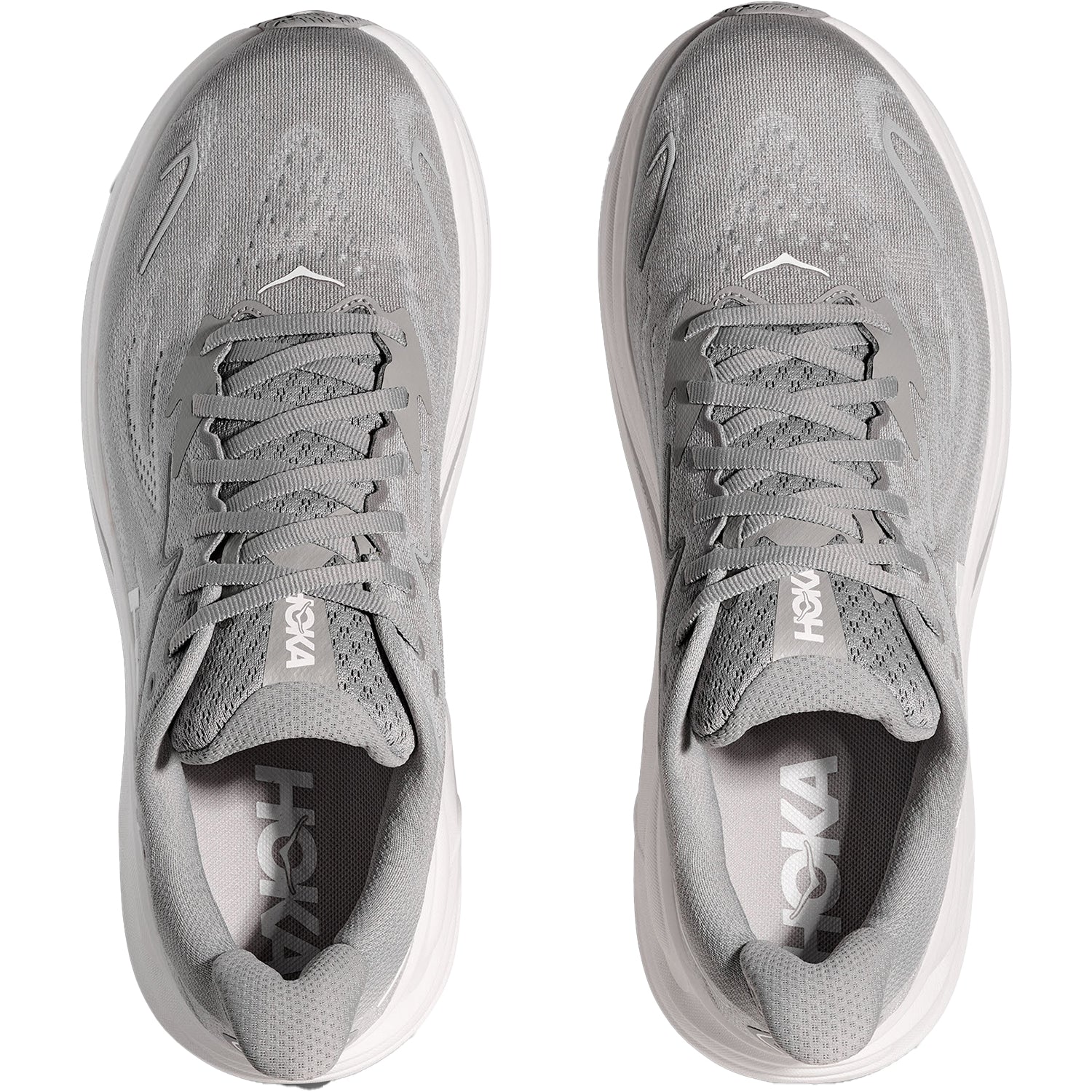 Hoka Clifton 10 (Neutral Support) Men's Athletic Shoes Stellar Grey/Stardust - Image 2