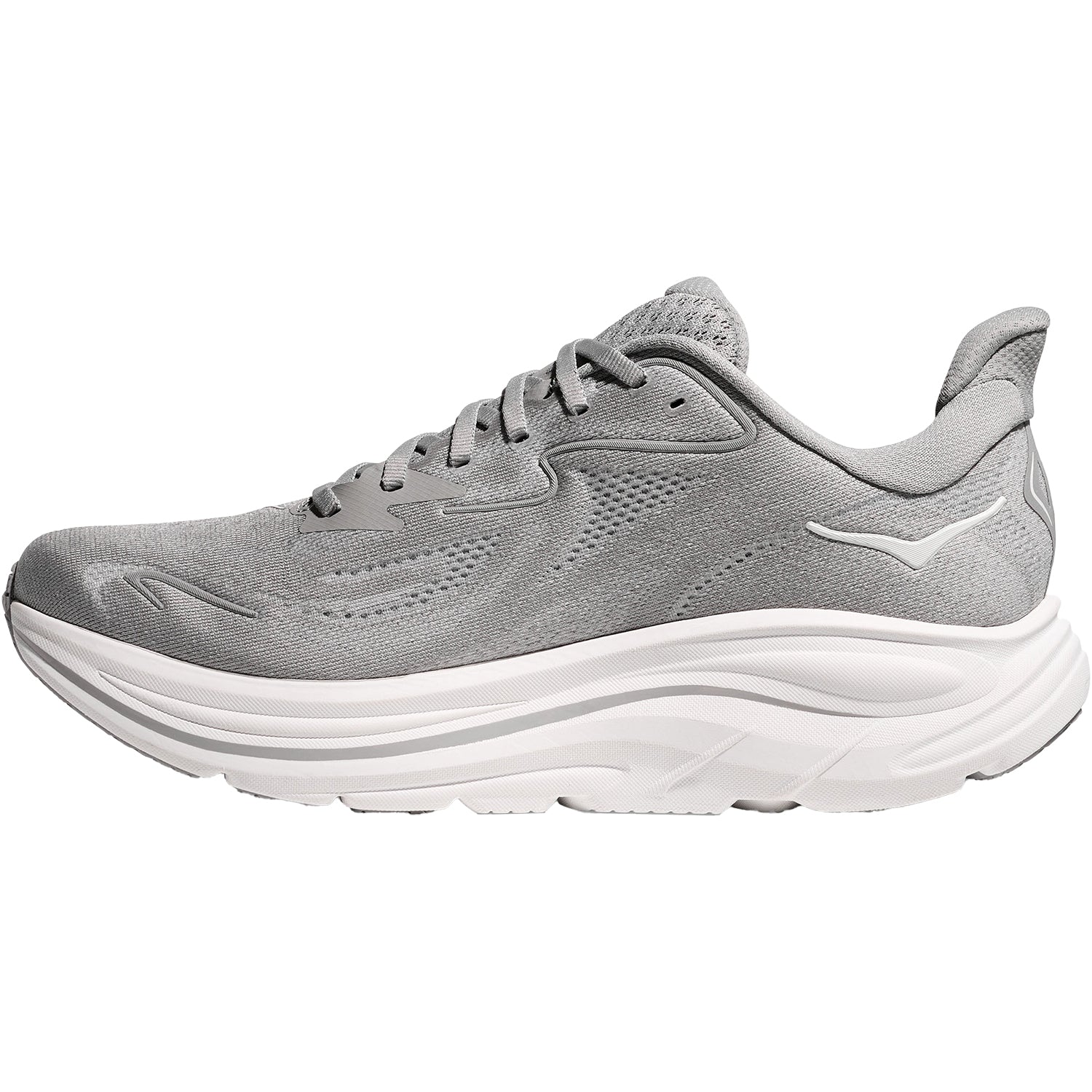 Hoka Clifton 10 (Neutral Support) Men's Athletic Shoes Stellar Grey/Stardust - Image 3