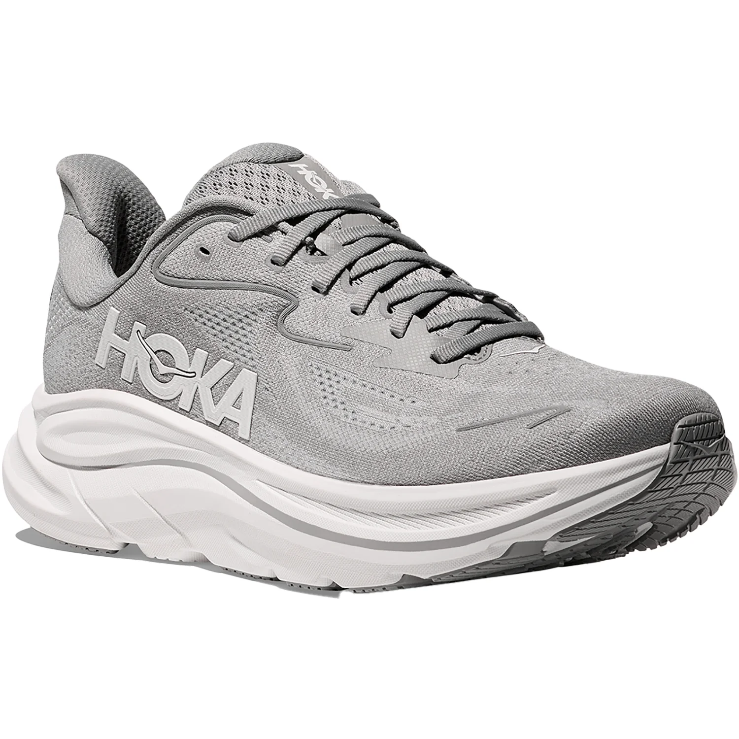 Hoka Clifton 10 (Neutral Support) Men's Athletic Shoes Stellar Grey/Stardust - Image 5