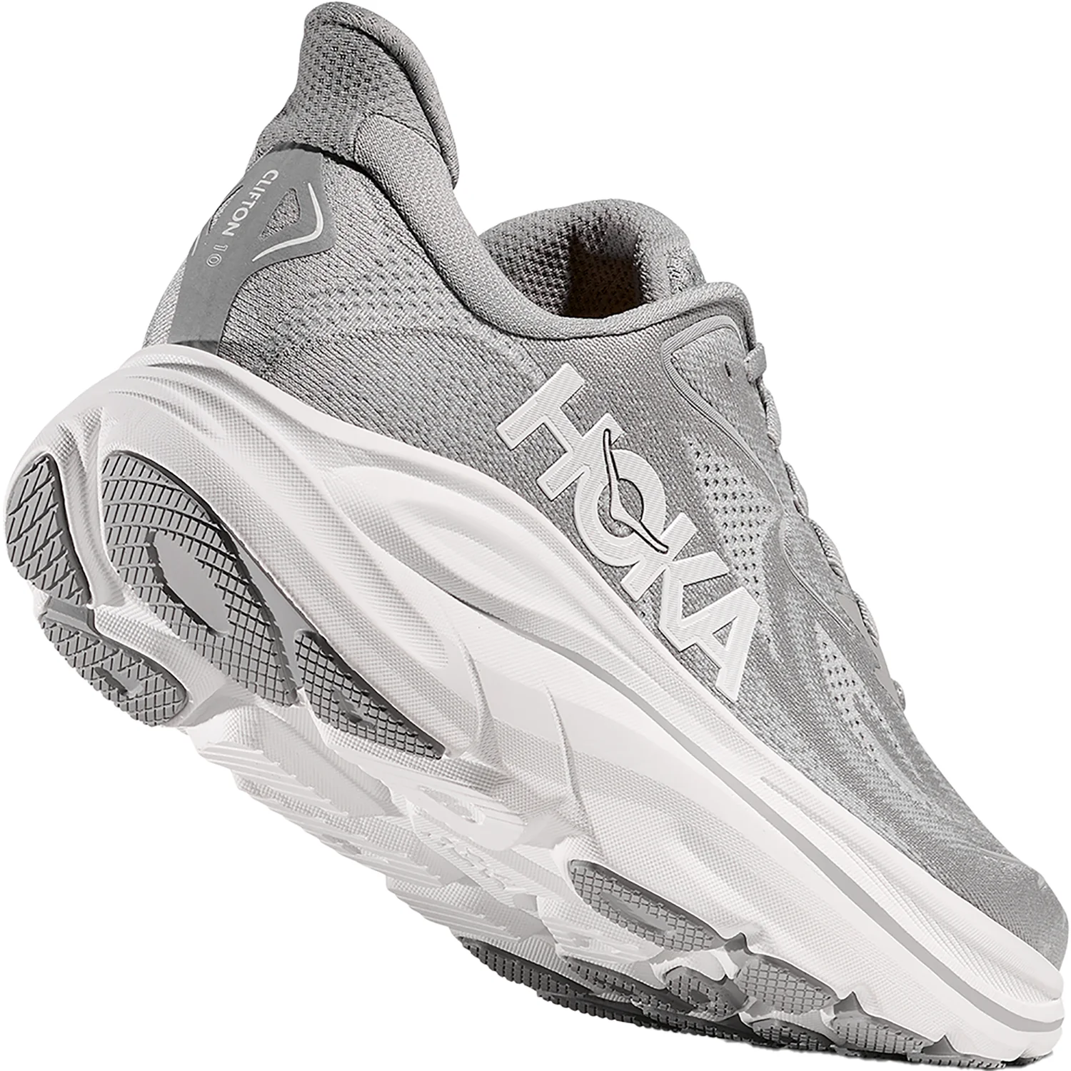 Hoka Clifton 10 (Neutral Support) Men's Athletic Shoes Stellar Grey/Stardust - Image 6