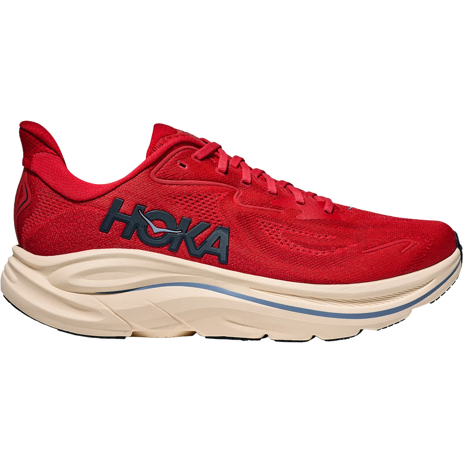 Hoka Clifton 10 (Neutral Support) Men's Athletic Shoes Vermillion/Varsity Navy