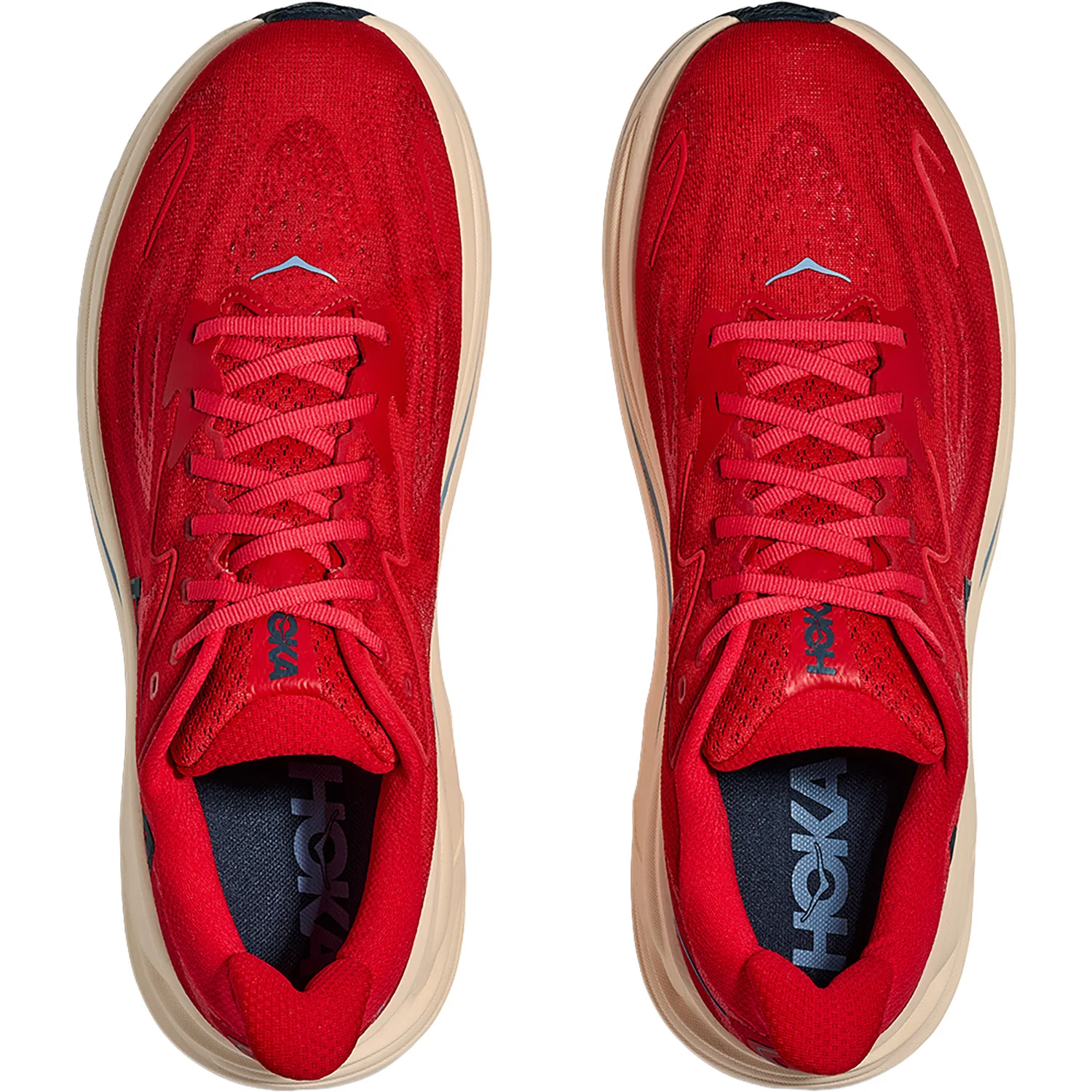 Hoka Clifton 10 (Neutral Support) Men's Athletic Shoes Vermillion/Varsity Navy - Image 2