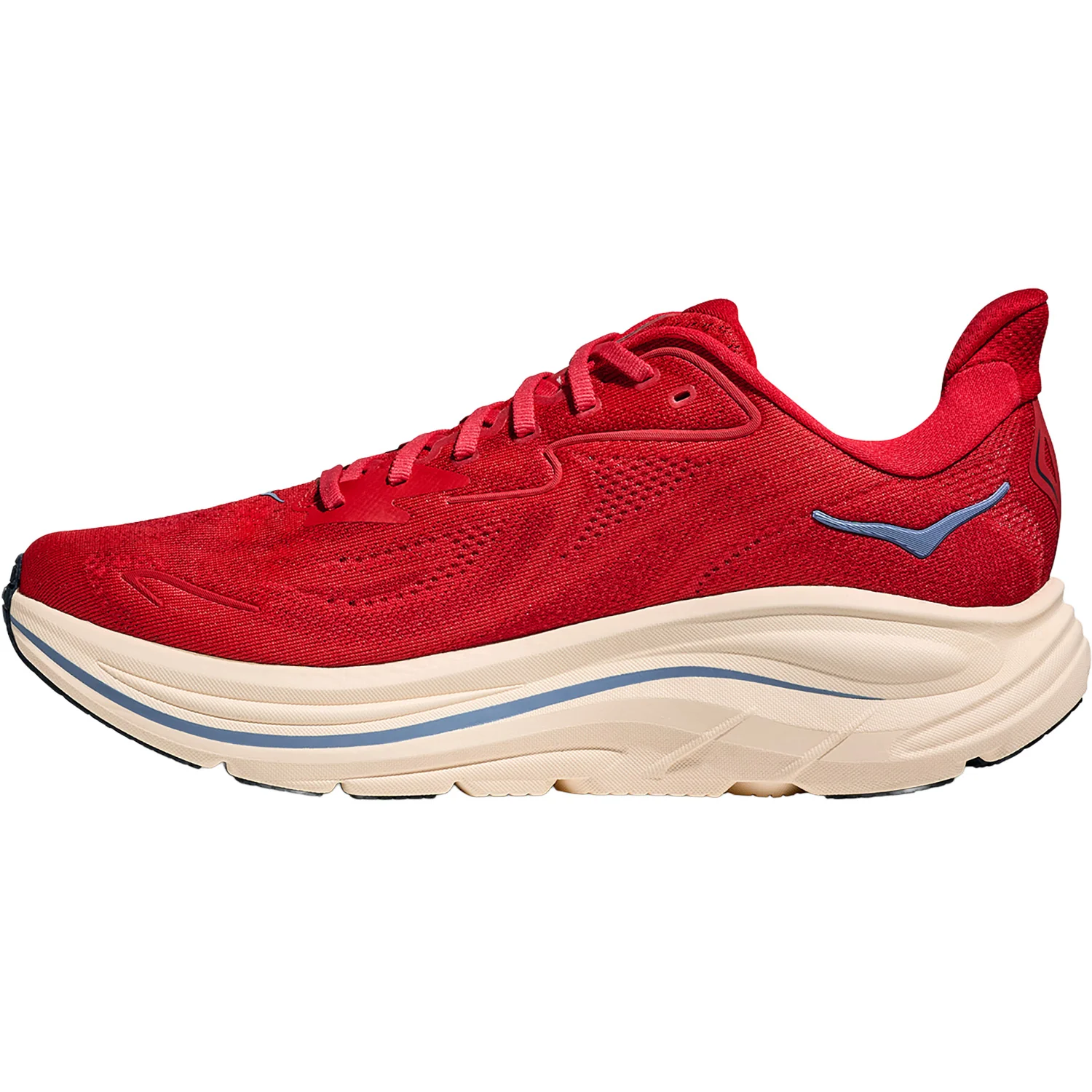 Hoka Clifton 10 (Neutral Support) Men's Athletic Shoes Vermillion/Varsity Navy - Image 3