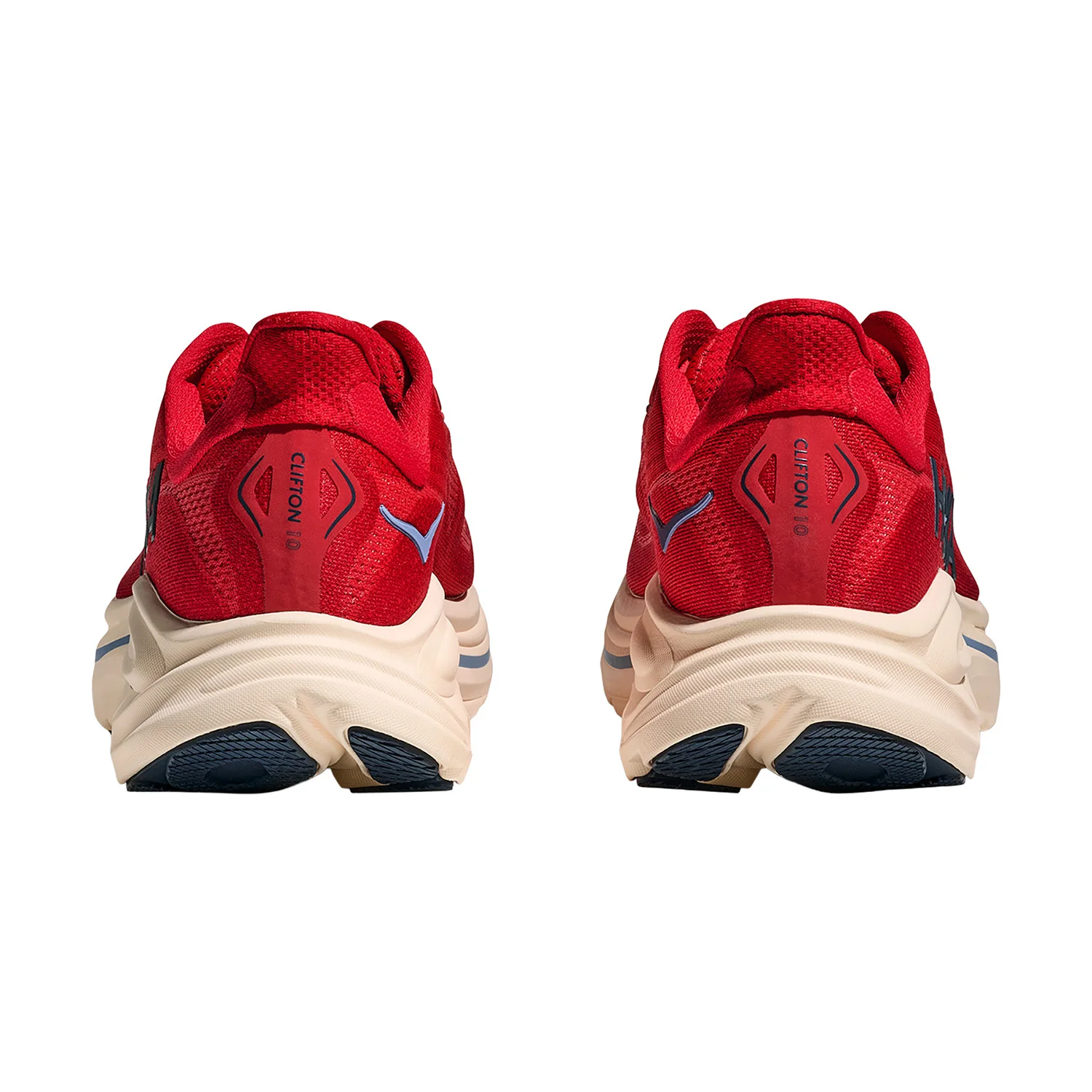 Hoka Clifton 10 (Neutral Support) Men's Athletic Shoes Vermillion/Varsity Navy - Image 6
