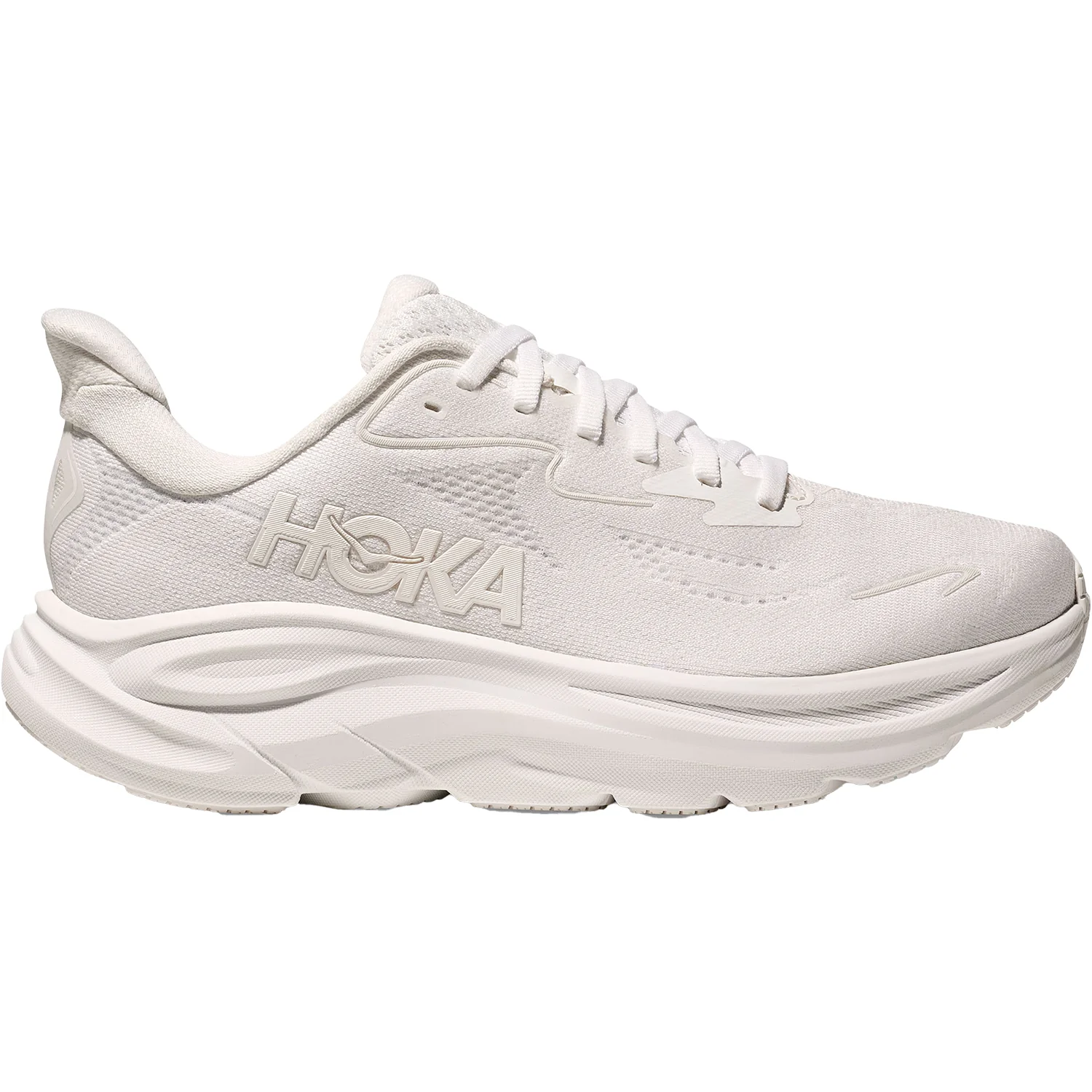 Hoka Clifton 10 (Neutral Support) Men's Athletic Shoes White/White