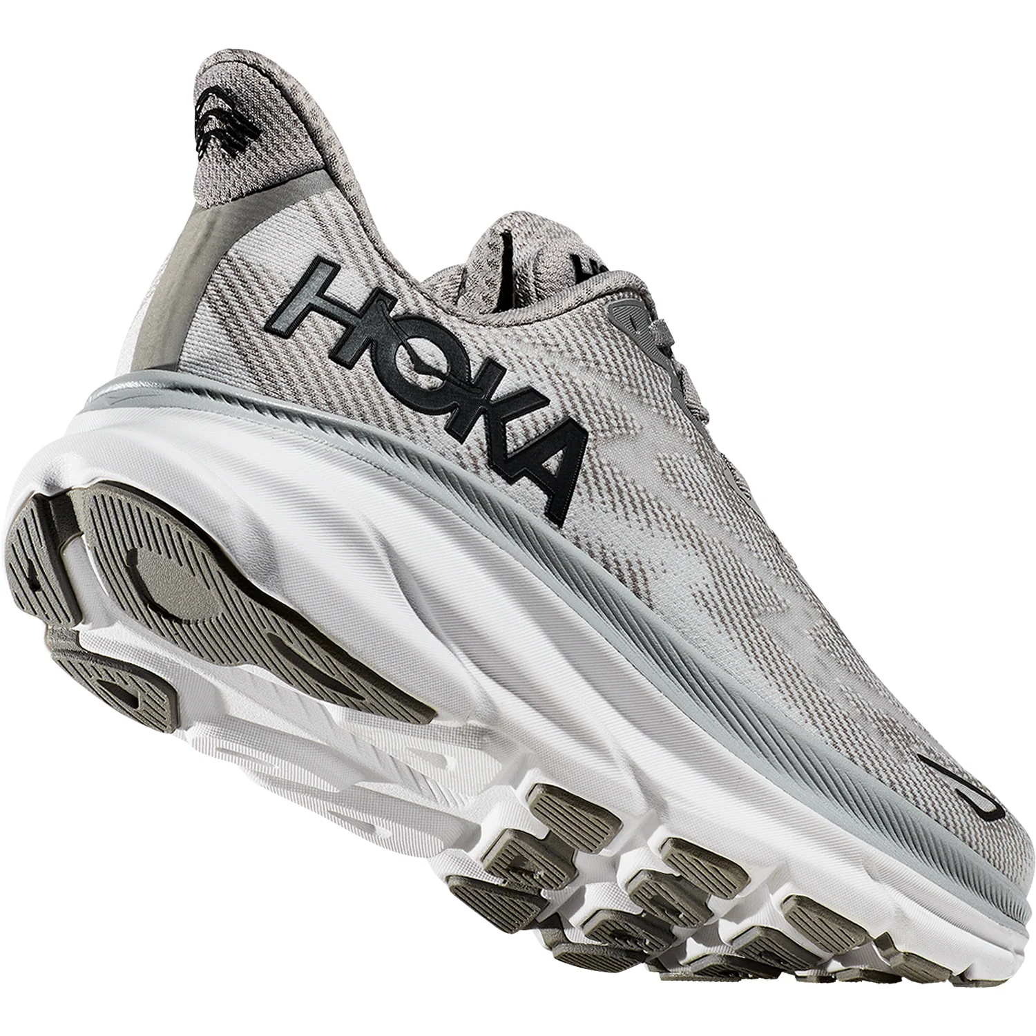 Hoka Clifton 9 (Neutral Support) Men's Running Shoes Harbor Mist/Black Mesh - Image 4