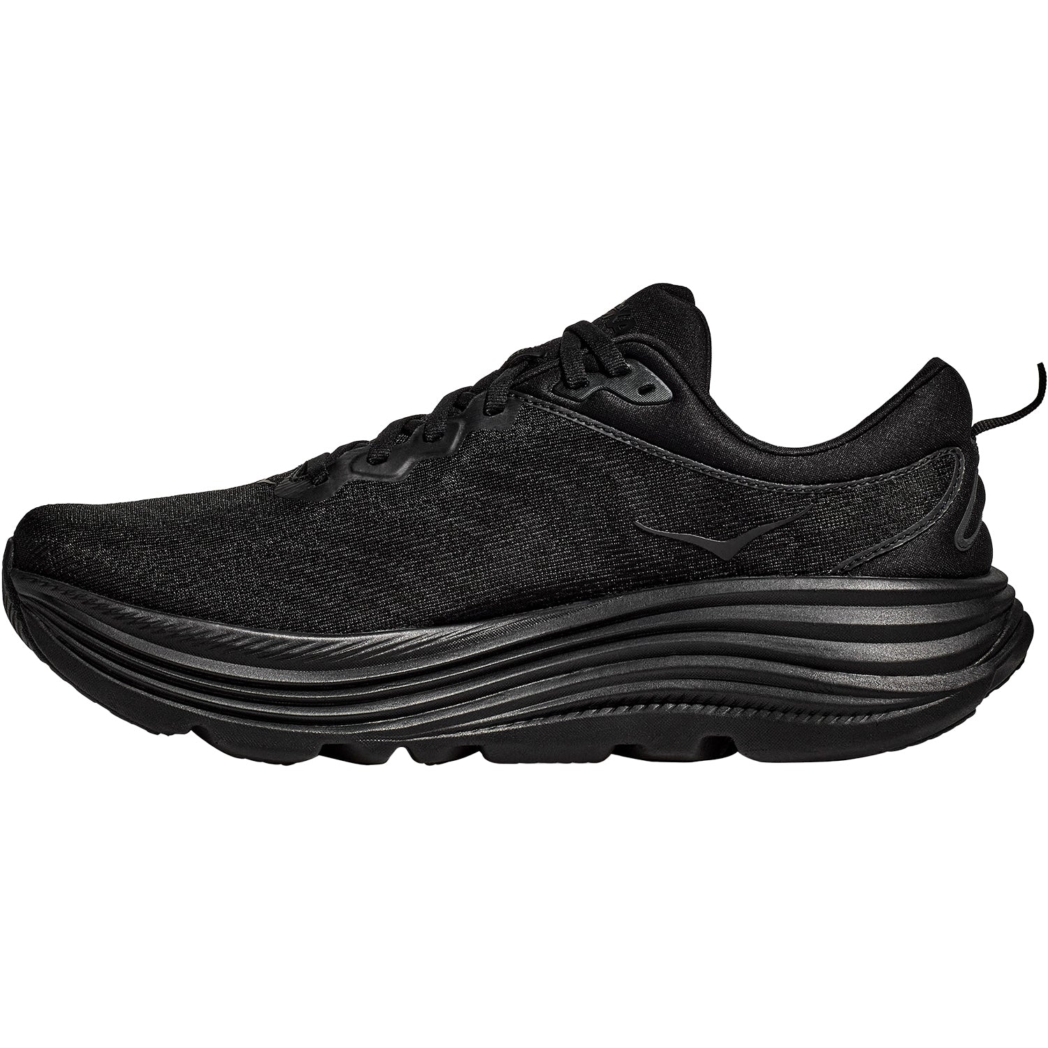 Hoka Gaviota 5 (Stability Support) Men's Everyday Running Shoes Black/Black Mesh - Image 3