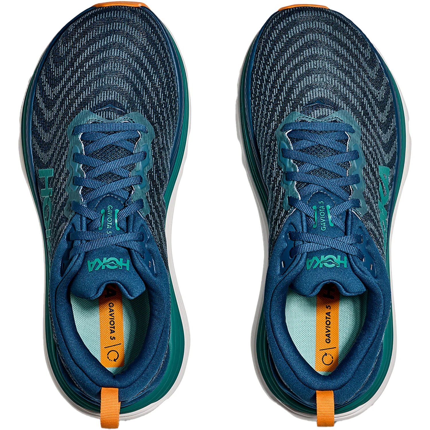 Hoka Gaviota 5 Mesh (Stability Support) Men's Everyday Running Shoes Midnight/Oceanic - Image 2