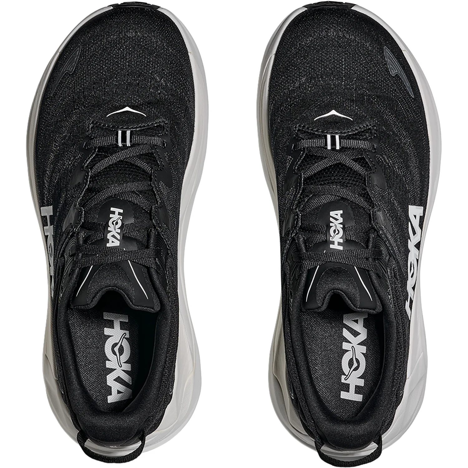 Hoka Gaviota 6 (Stability Support) Men's Athletic Shoes Black/White - Image 2