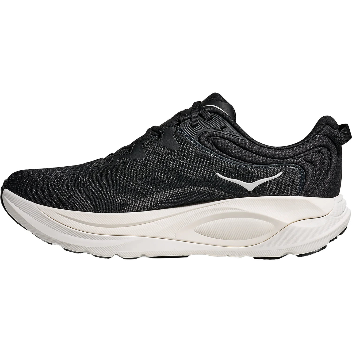 Hoka Gaviota 6 (Stability Support) Men's Athletic Shoes Black/White - Image 3
