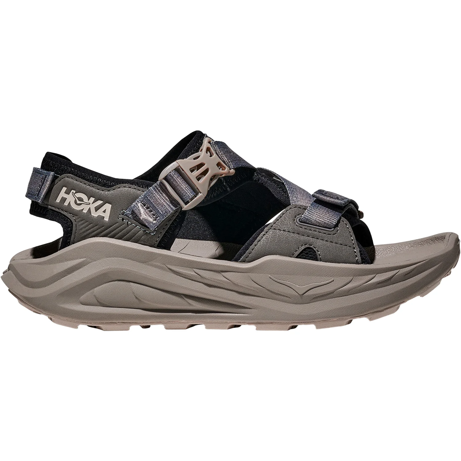 Hoka Infini Hike TC (Neutral Support) Men's Sandals Hiking Outdoor Black/Cement
