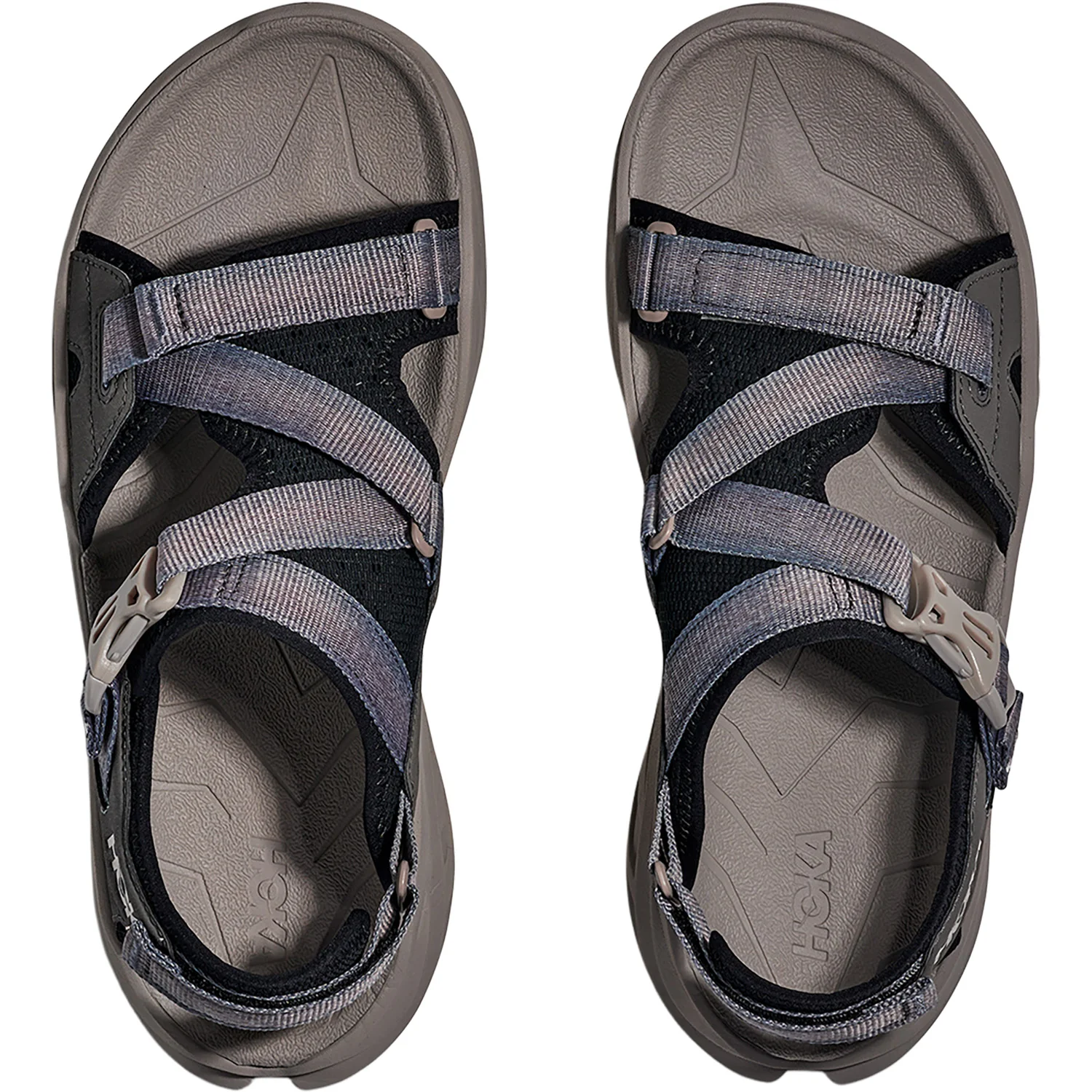 Hoka Infini Hike TC (Neutral Support) Men's Sandals Hiking Outdoor Black/Cement - Image 2