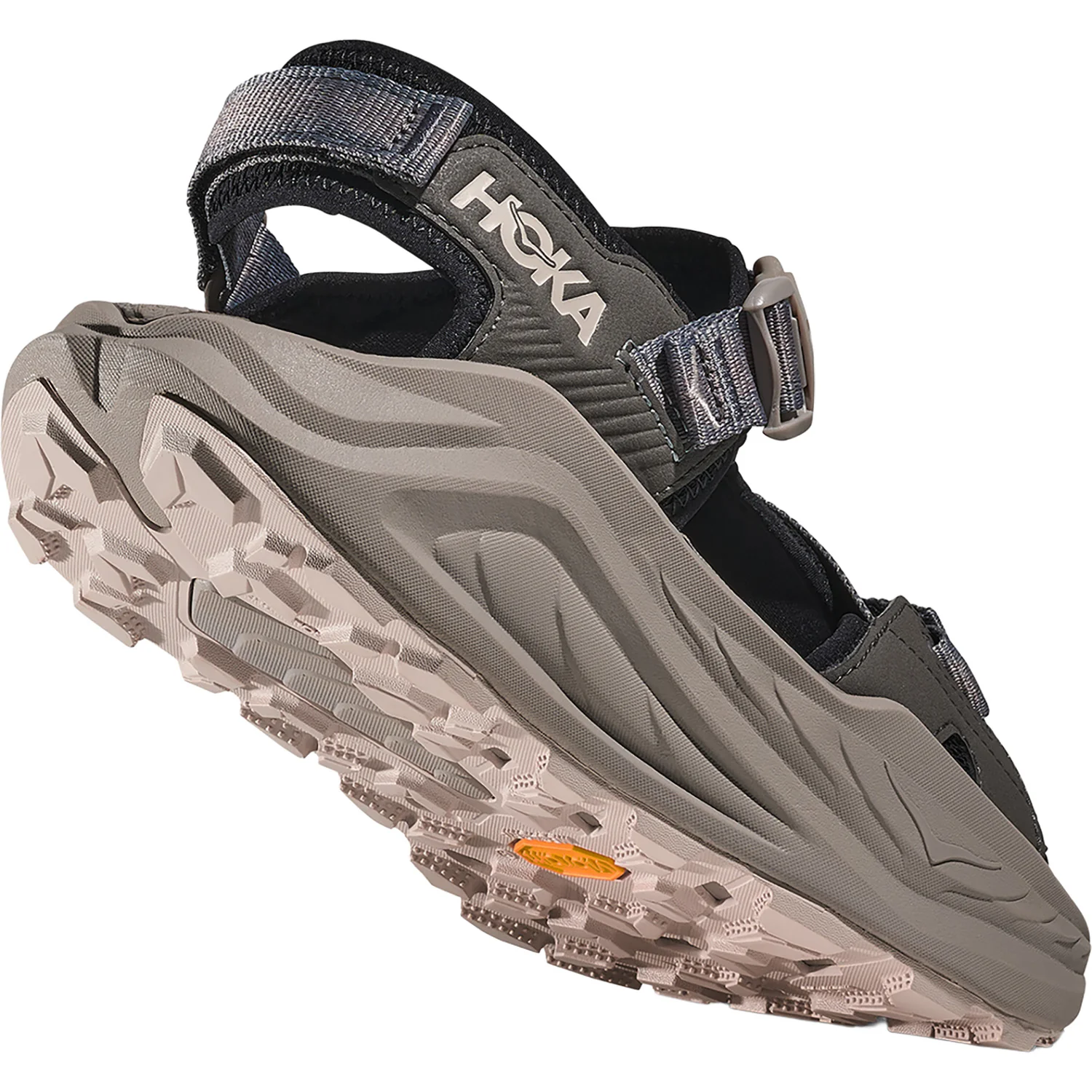 Hoka Infini Hike TC (Neutral Support) Men's Sandals Hiking Outdoor Black/Cement - Image 7