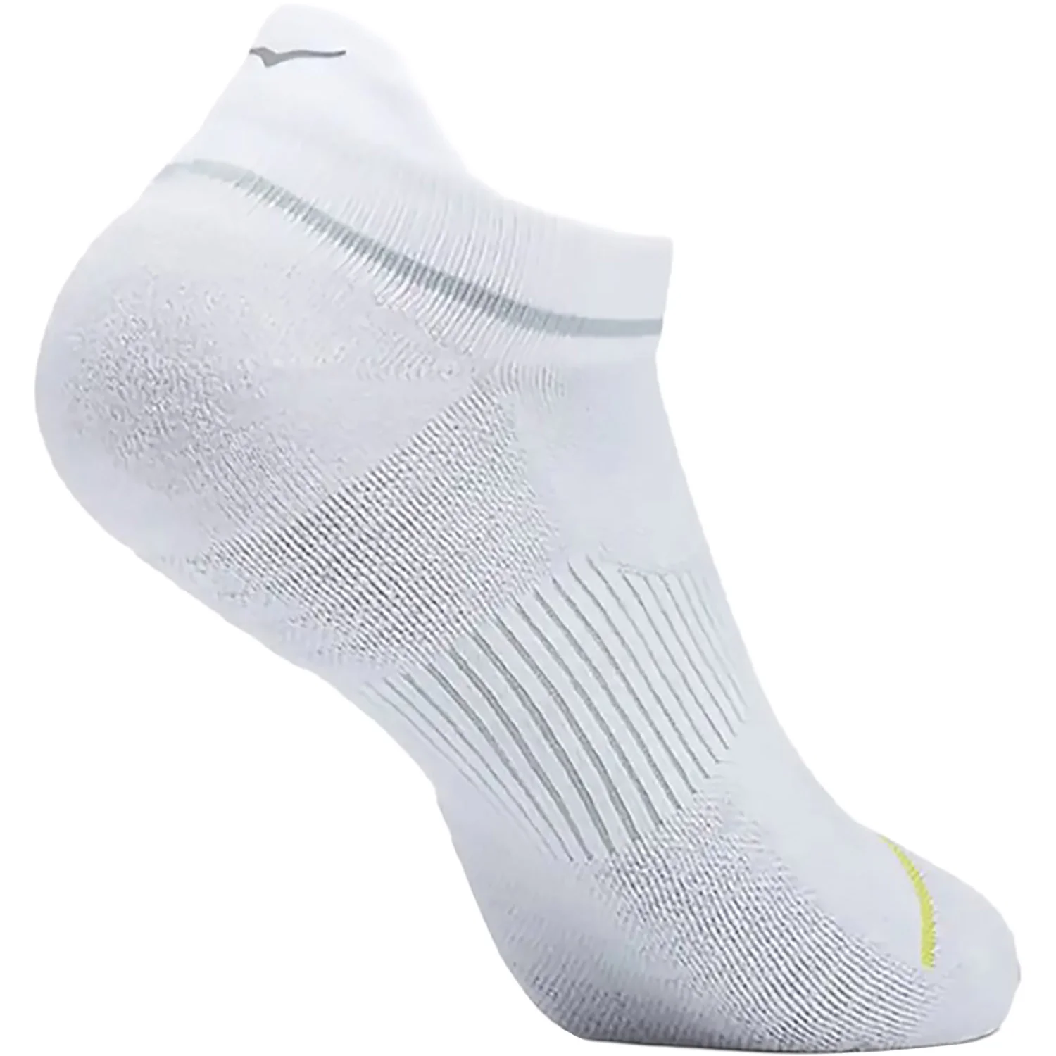 Hoka No-Show Run 3-Pack Men's Socks White/Black/Grey - Image 3