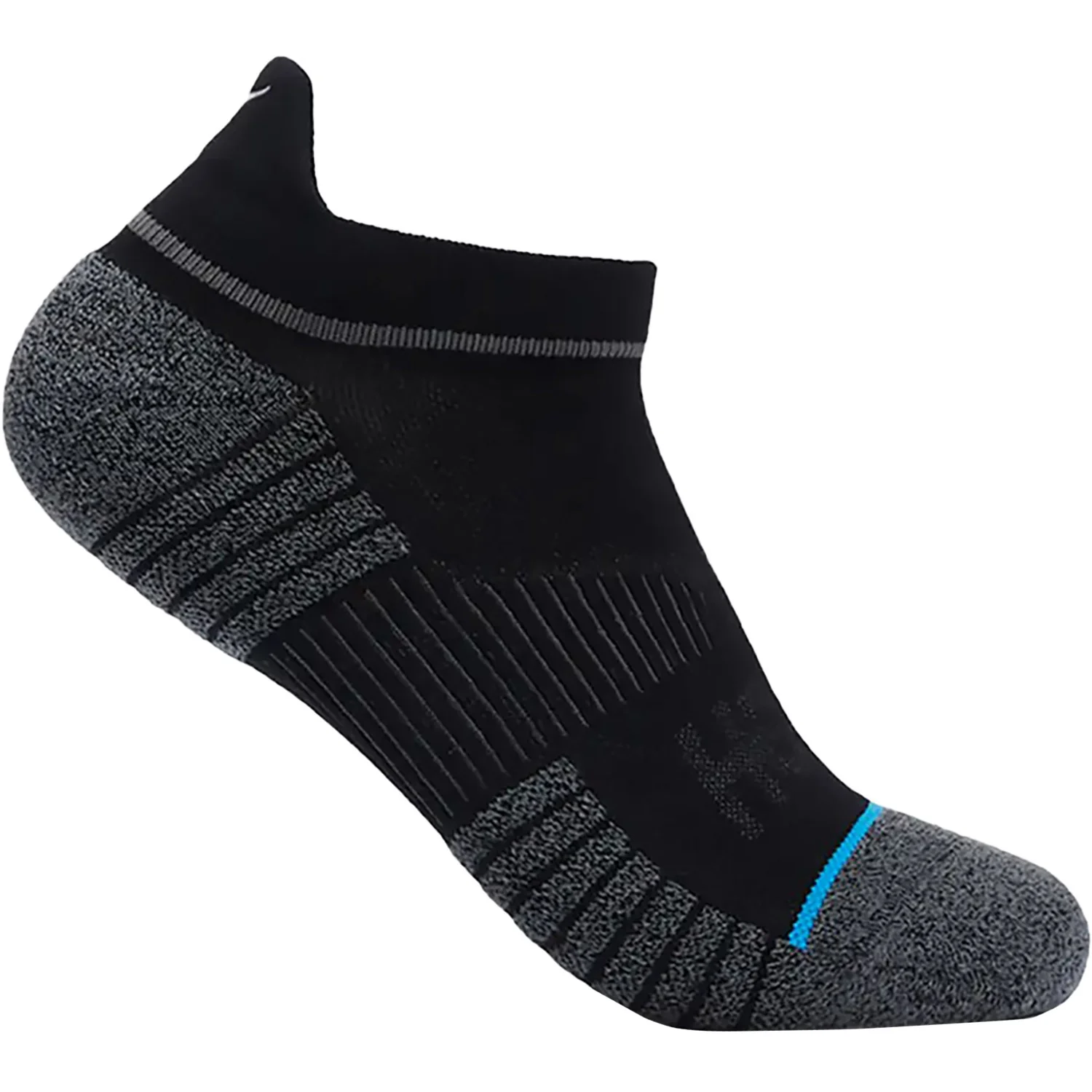 Hoka No-Show Run 3-Pack Men's Socks White/Black/Grey - Image 4