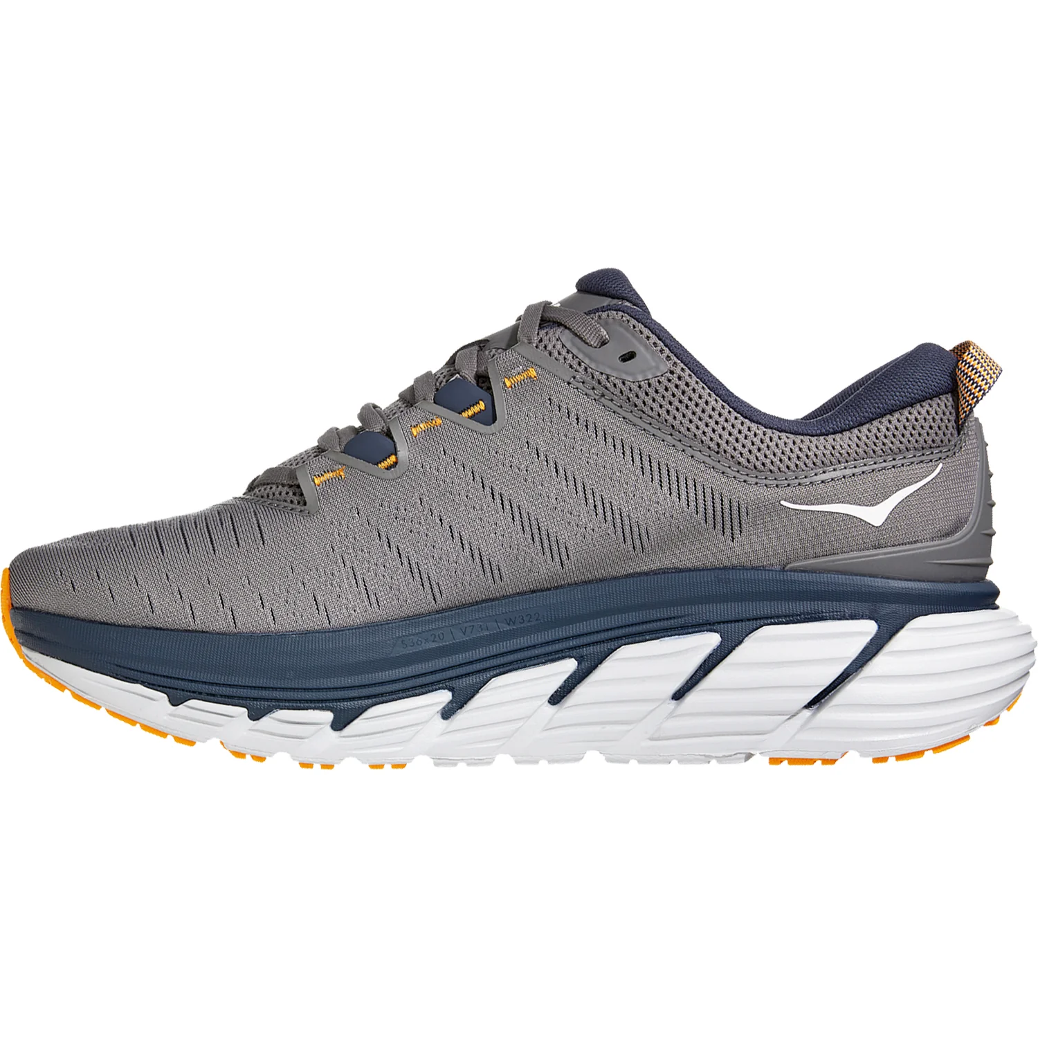 Hoka Gaviota 3 Men's Running Shoes Charcoal Grey/Ombre Blue Mesh - Image 3