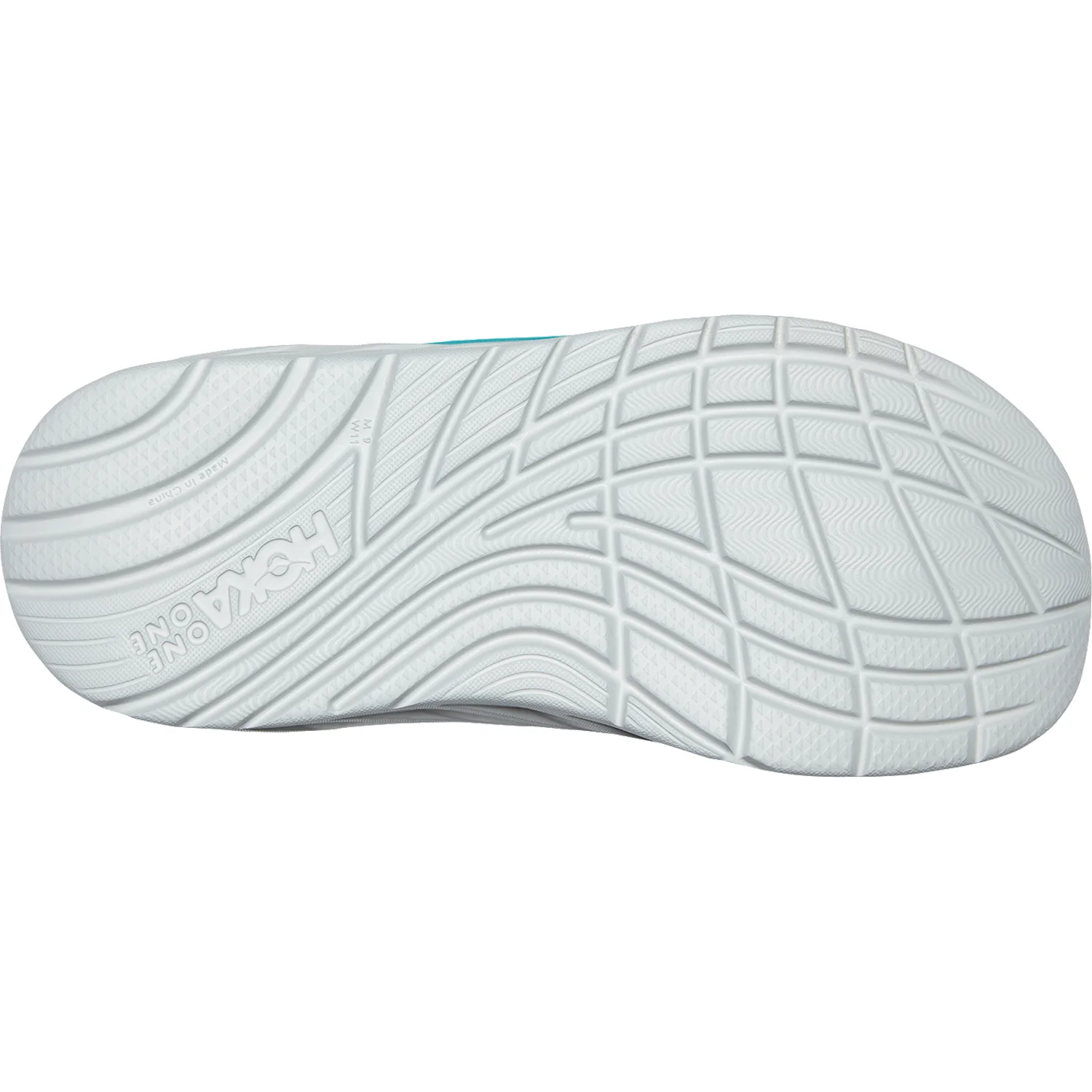 Hoka Ora Recovery Slide Men's Sandals Aquarelle/Blazing Orange EVA - Image 4