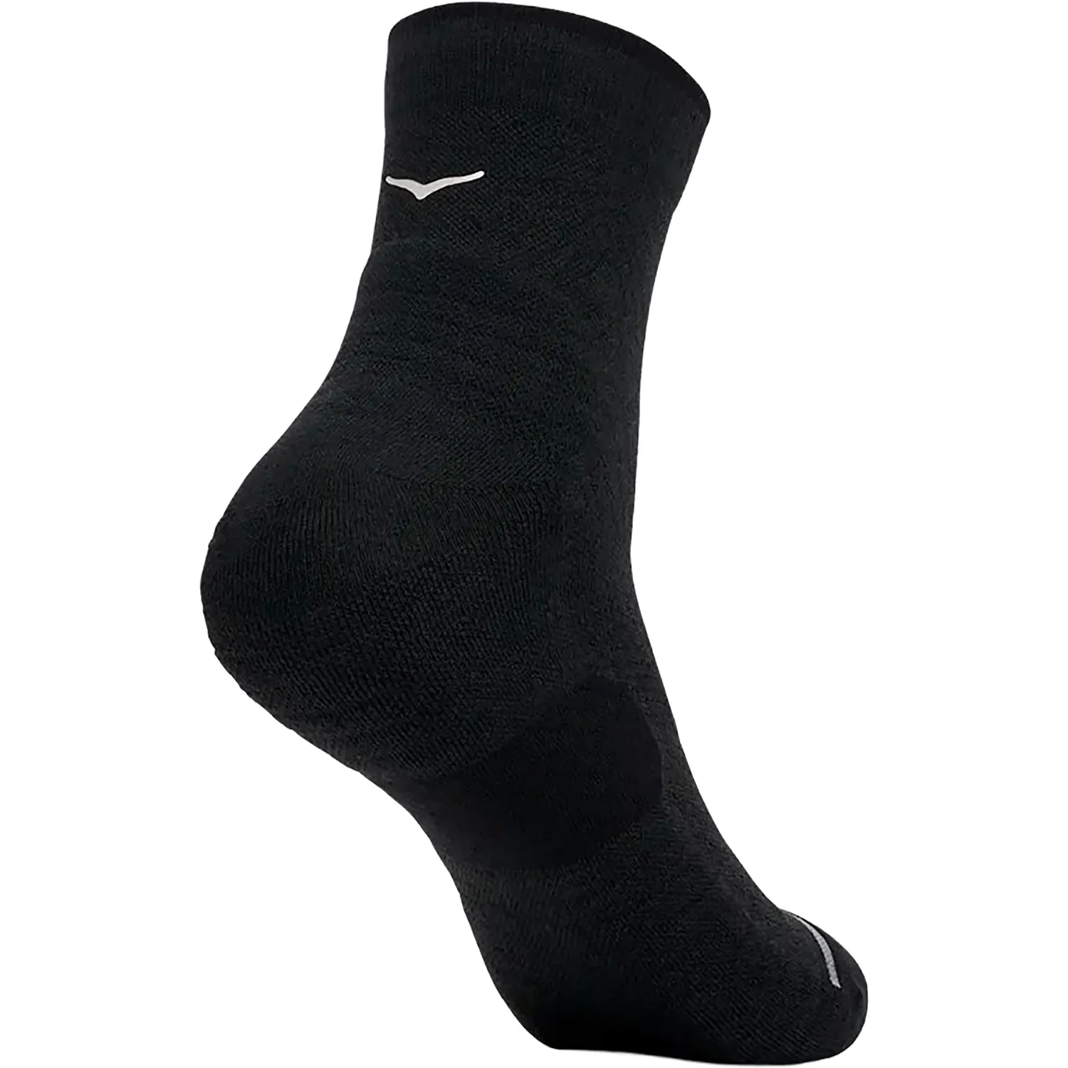 Hoka Quarter Run 3-Pack Men's Socks Black - Image 4