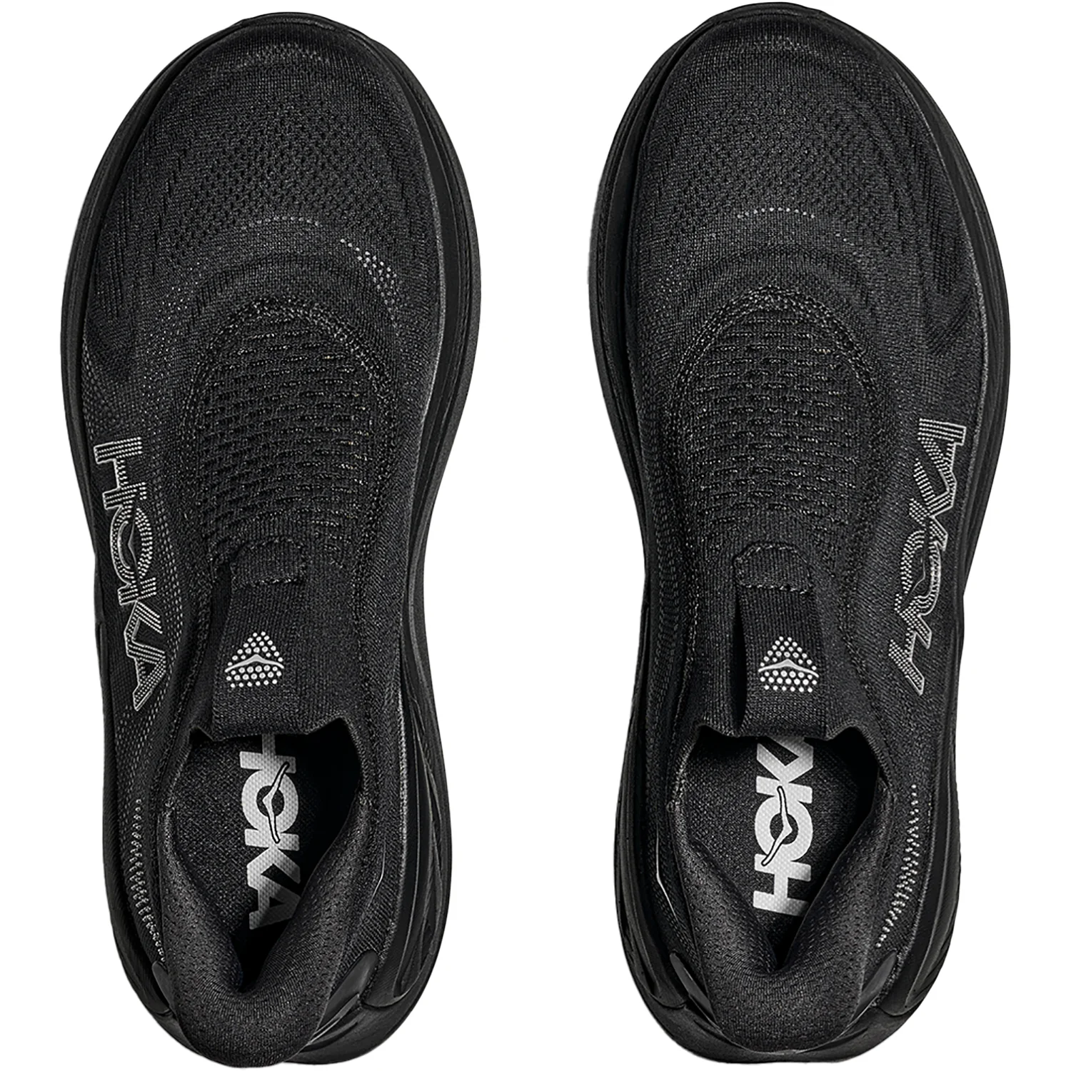 Hoka Skyward Laceless Men's Athletic Shoes Recovery Slip Ons Black/Black - Image 2