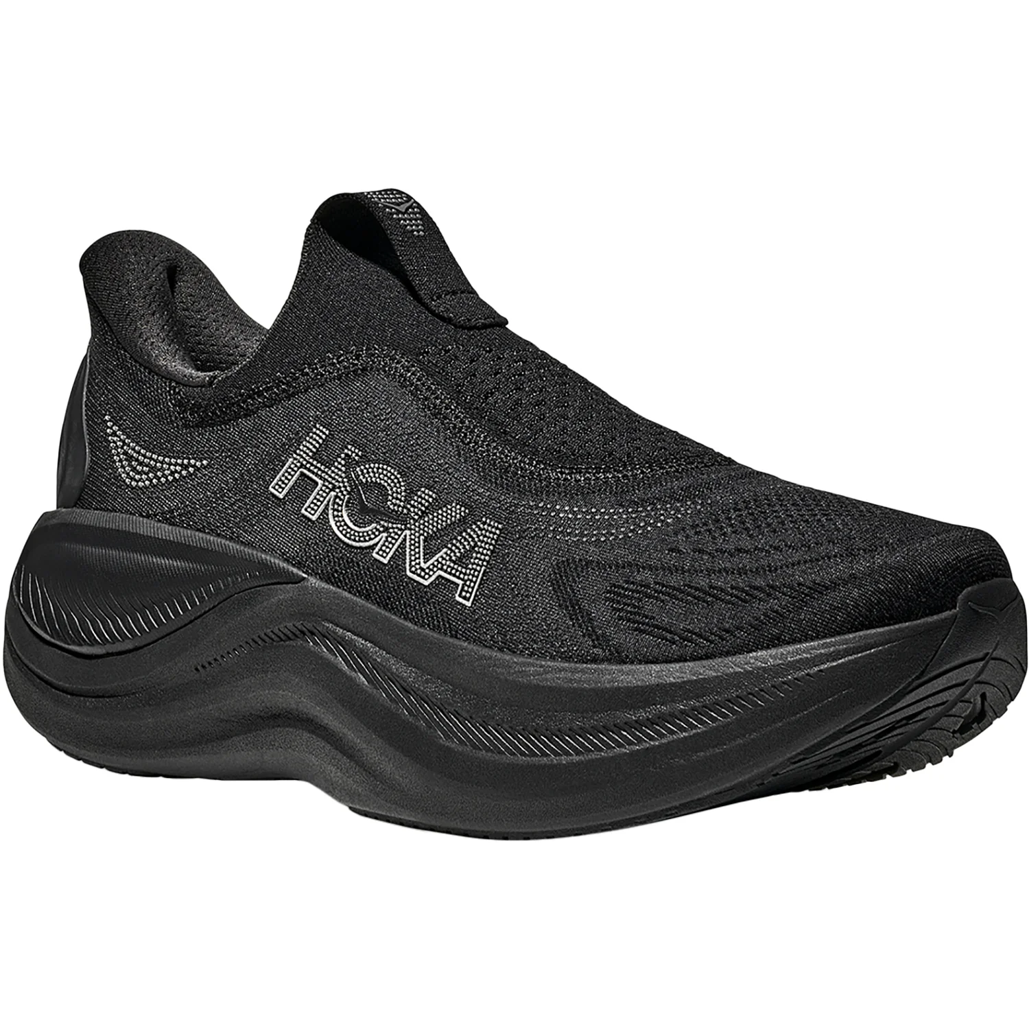 Hoka Skyward Laceless Men's Athletic Shoes Recovery Slip Ons Black/Black - Image 5