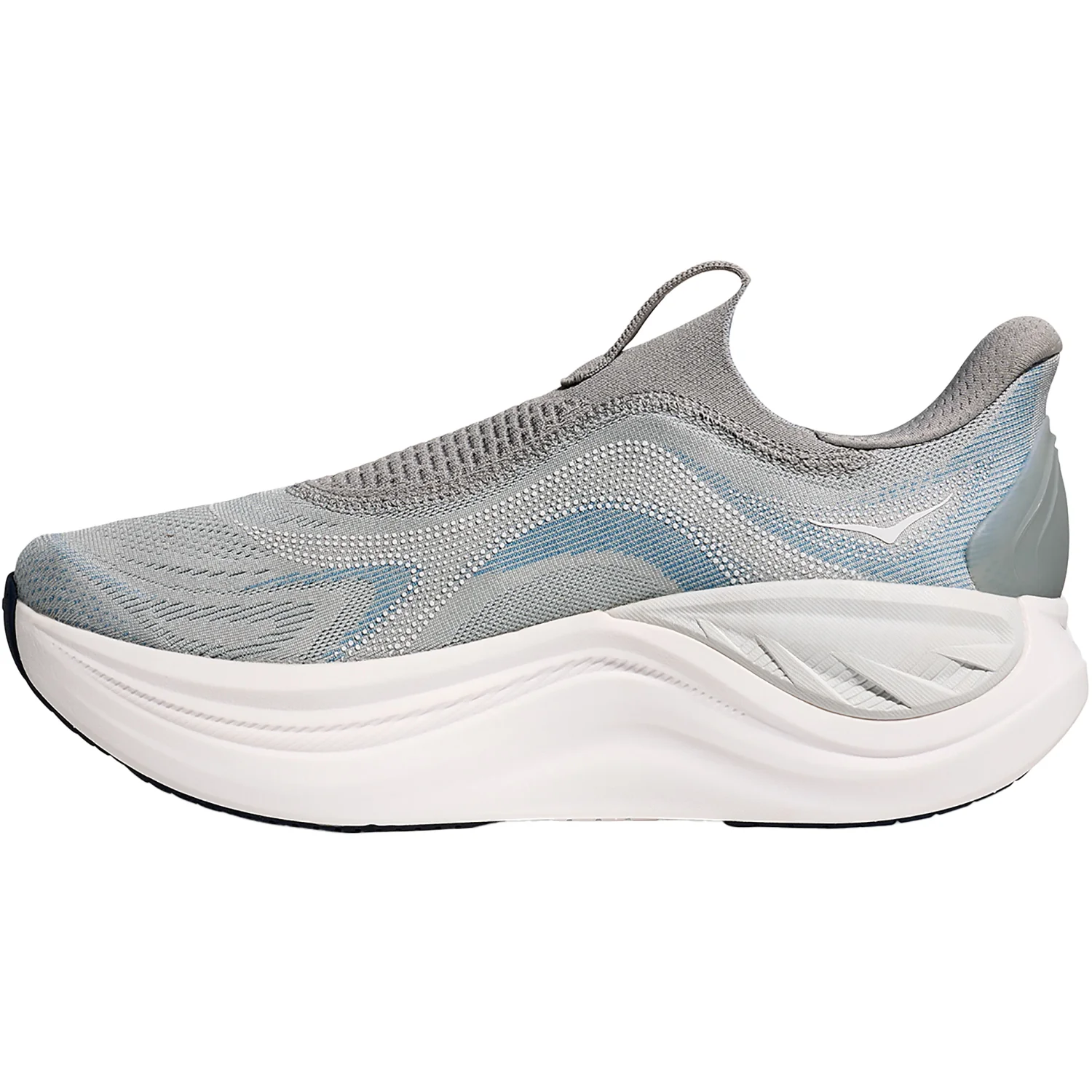 Hoka Skyward Laceless Men Men's Athletic Shoes Recovery Slip Ons Stardust/Stellar Grey - Image 3