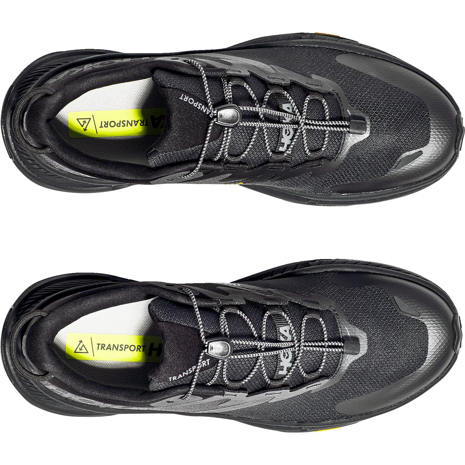 Hoka Transport Men's Everyday Shoes Black/Black Mesh - Image 2