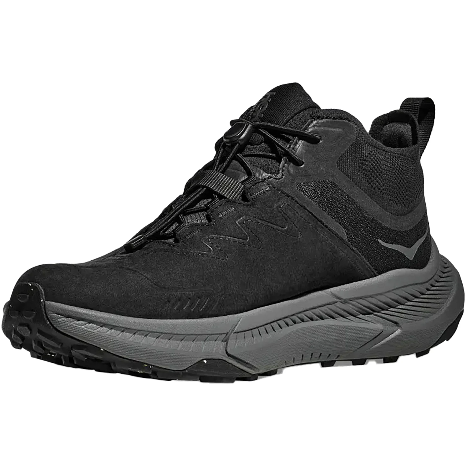 Hoka Transport Chukka GoreTex Men's Outdoor Chukkas Black/Black Nubuck - Image 3