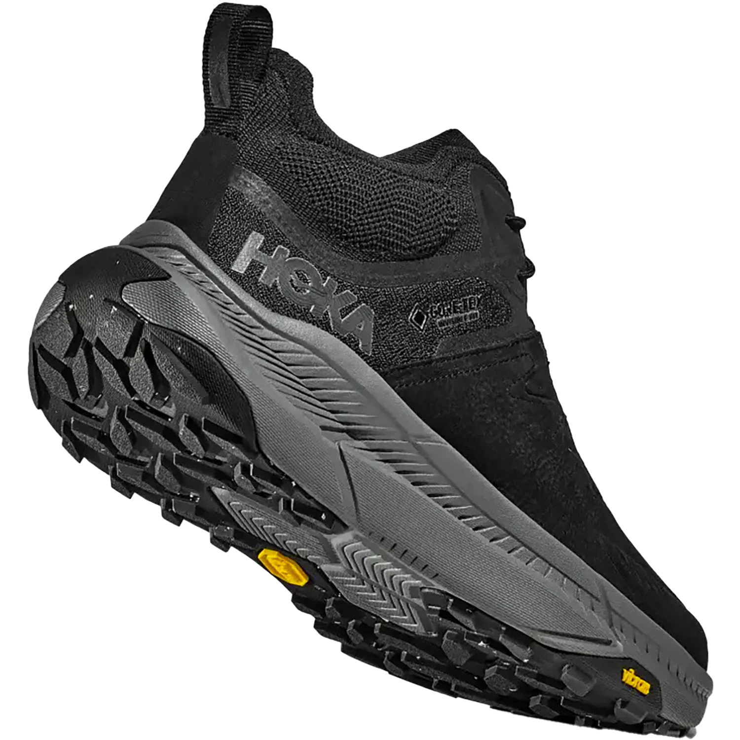 Hoka Transport Chukka GoreTex Men's Outdoor Chukkas Black/Black Nubuck - Image 4