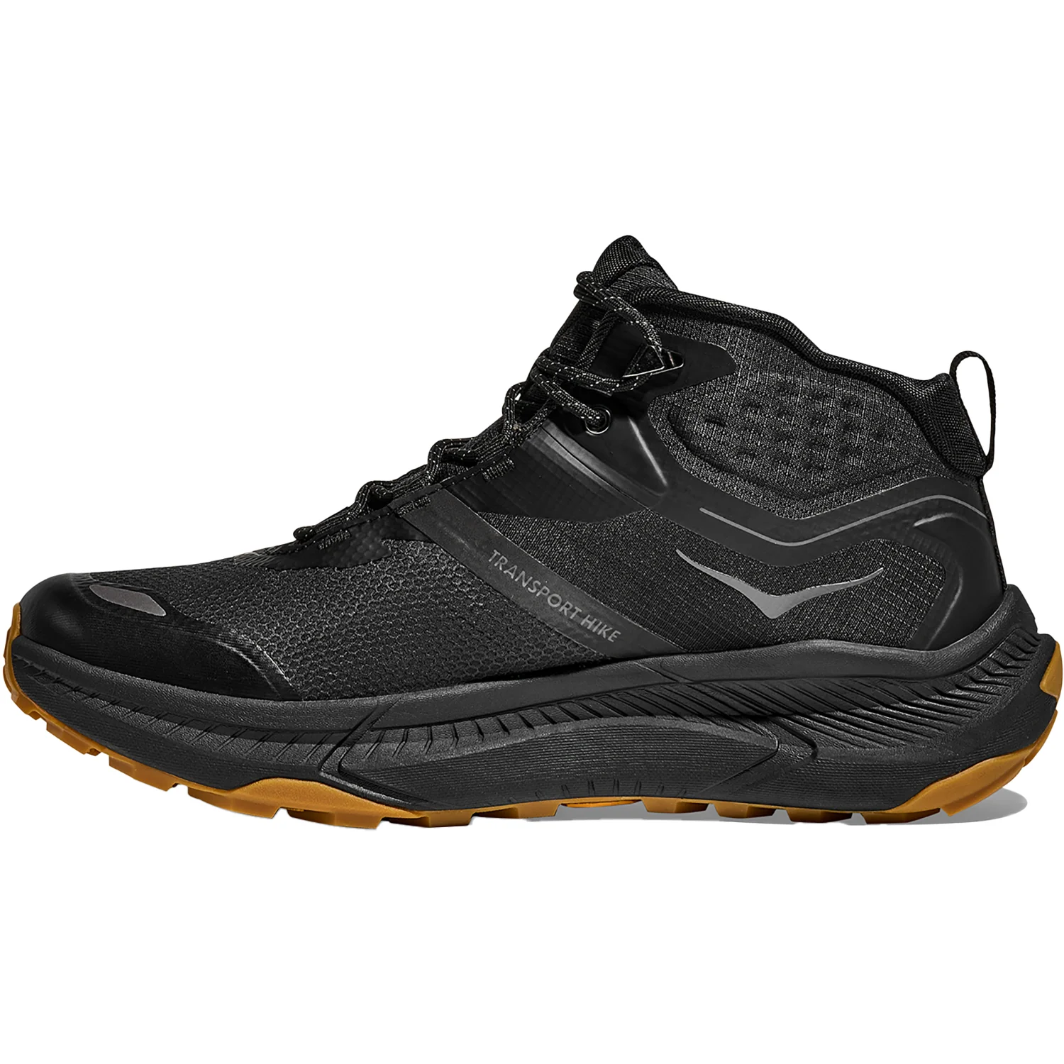 Hoka Transport Hike GTX Men's Athletic Shoes Black/Black - Image 3