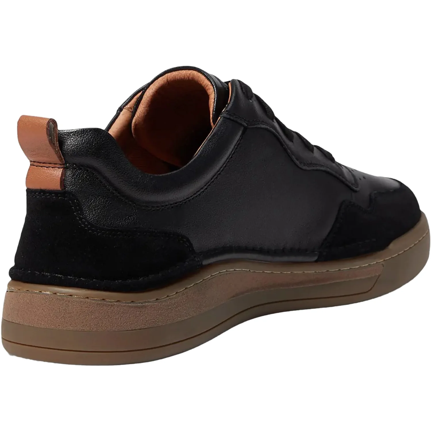 Josef Seibel Cleve 01 Men's Lace Up Shoes Black Leather/Suede Combi - Image 3