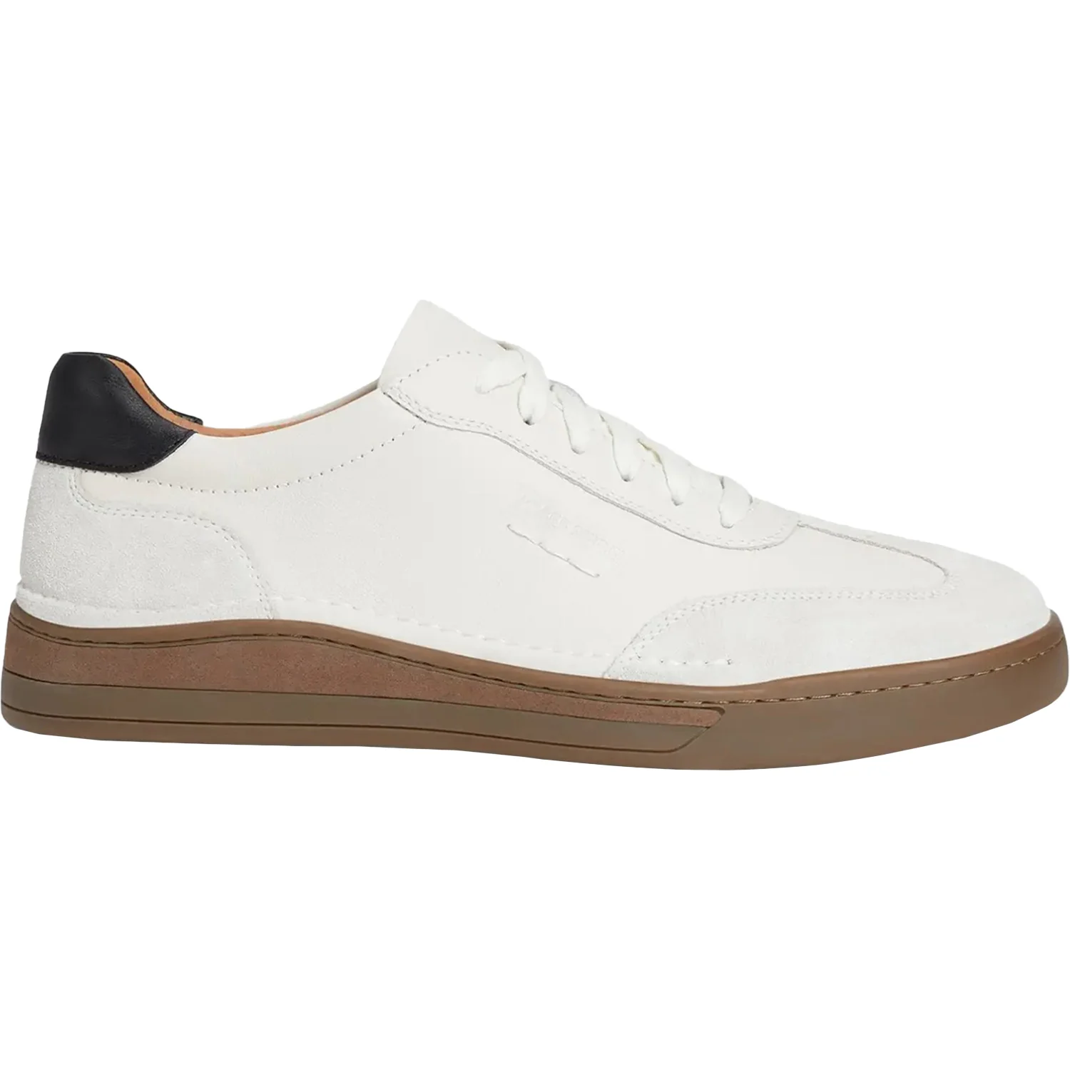 Josef Seibel Cleve 07 Men's Lace Up Shoes White Leather/Suede Combi