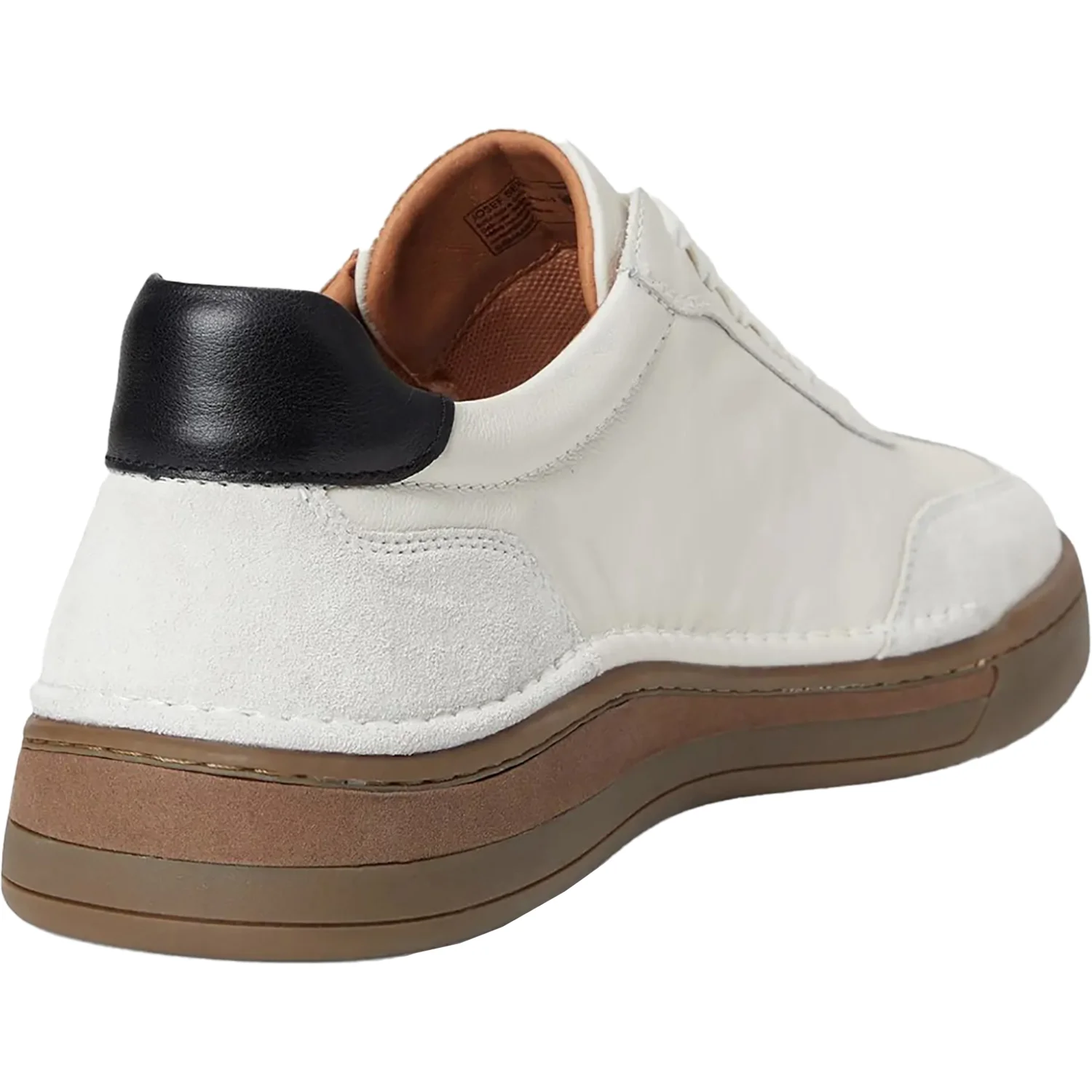 Josef Seibel Cleve 07 Men's Lace Up Shoes White Leather/Suede Combi - Image 5