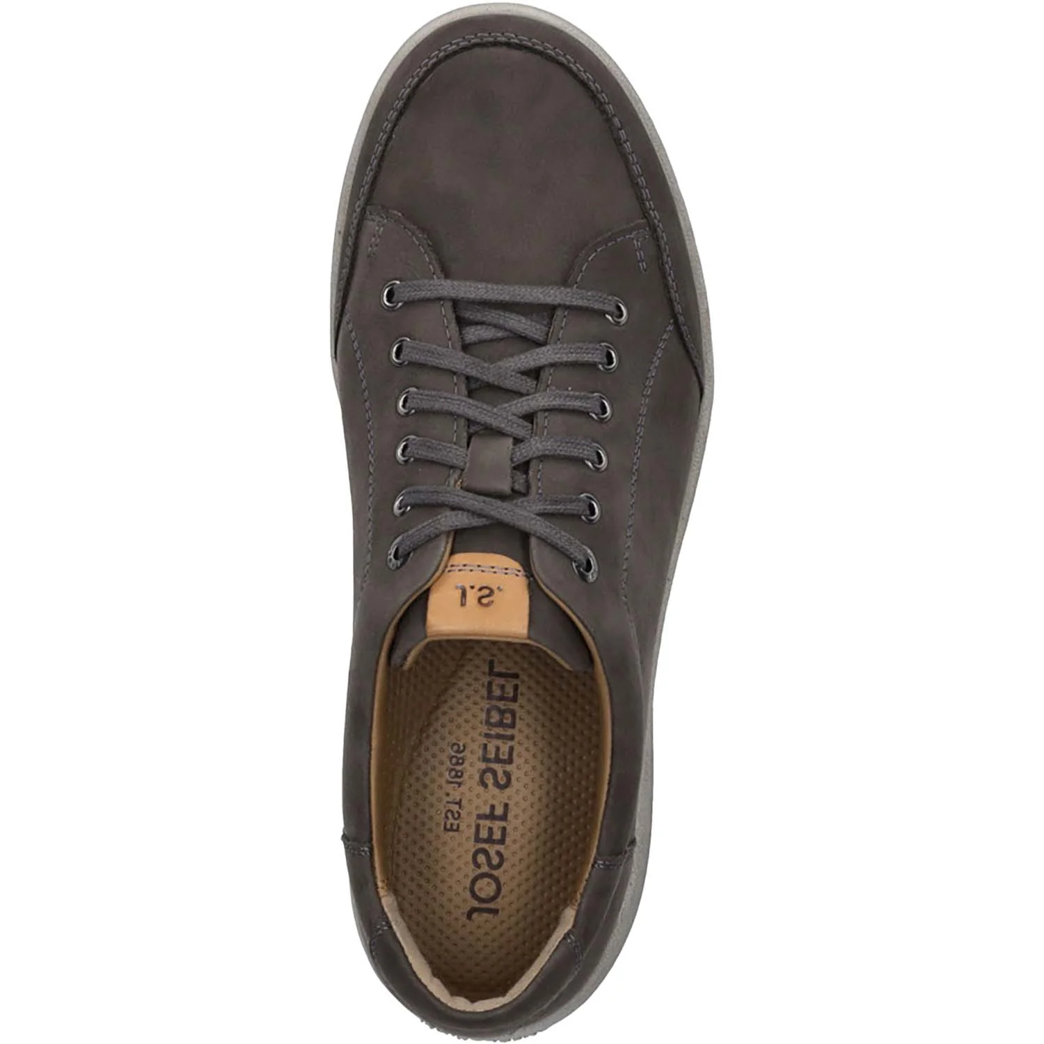 Josef Seibel David 03 Men's Lace Up Shoes Granite Kombi Nubuck - Image 2