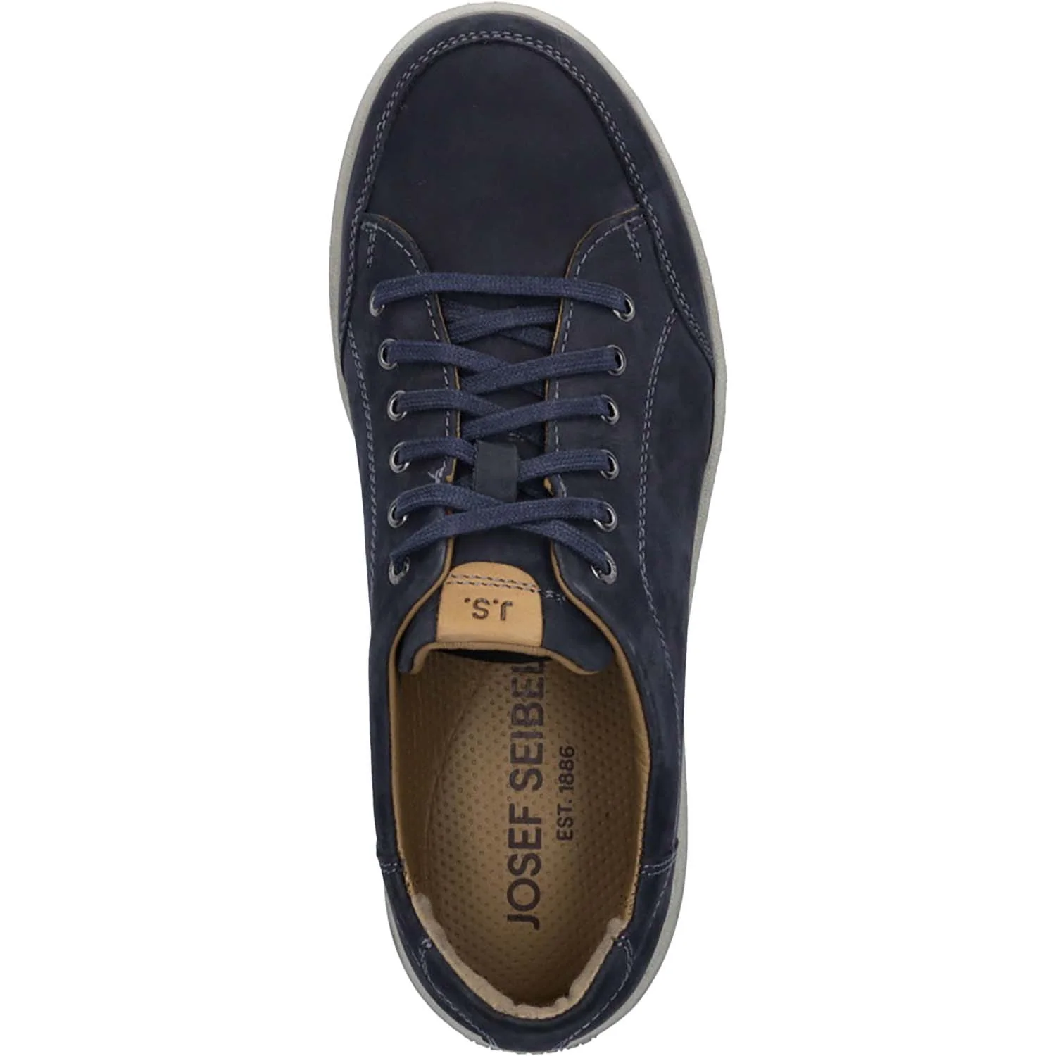 Josef Seibel David 03 Men's Lace Up Shoes Indigo Nubuck - Image 2