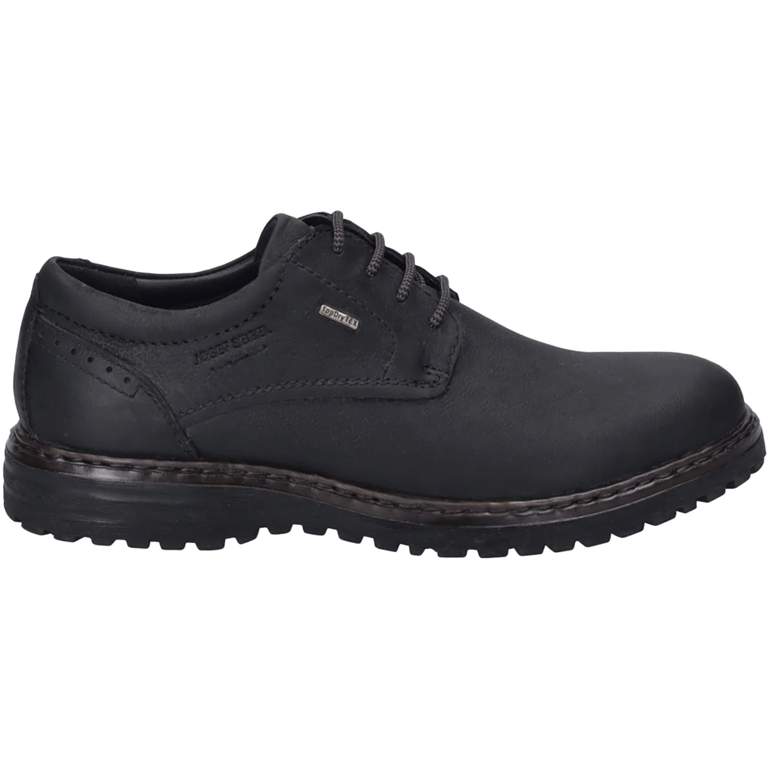 Josef Seibel Errol 50 Waterproof Men's Waterproof Shoes Black Oiled Leather