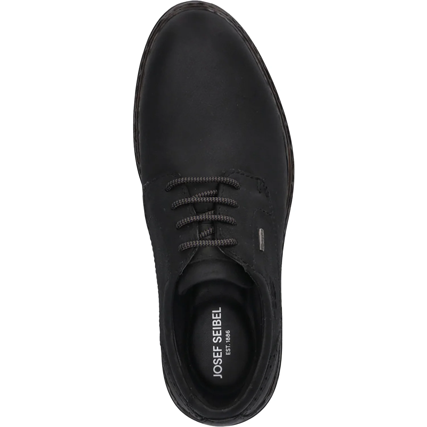 Josef Seibel Errol 50 Waterproof Men's Waterproof Shoes Black Oiled Leather - Image 2