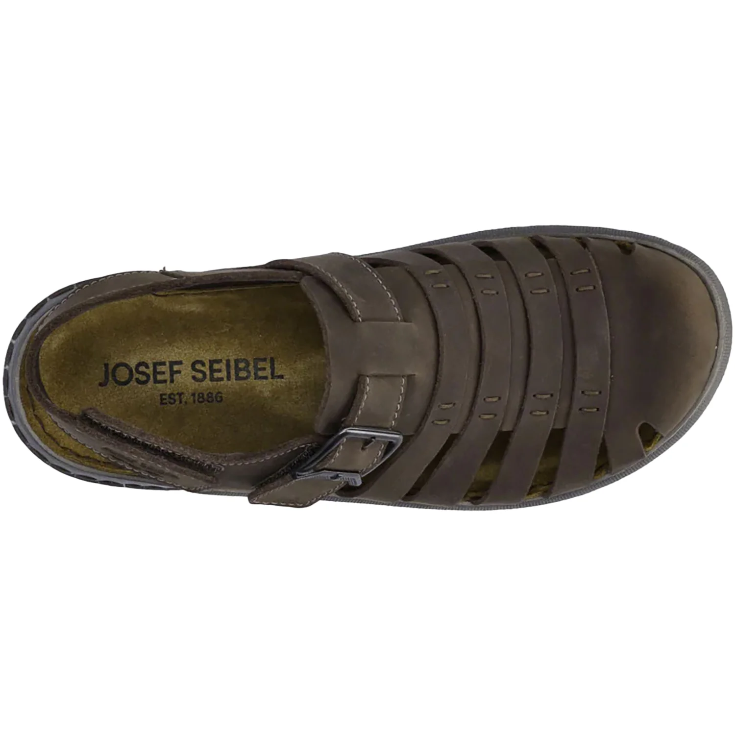 Josef Seibel Logan 70 Men's Fisherman Sandals Mocca Leather - Image 2