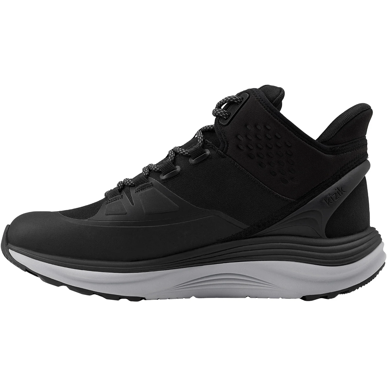 KIZIK London All Terrain Mid Waterproof Men's Athletic Shoes Trail/Hiking Black/Alloy - Image 3