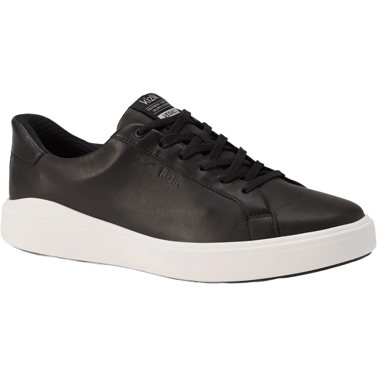 KIZIK Vegas 2 Men's Lace Up Shoes Black/White - Image 5
