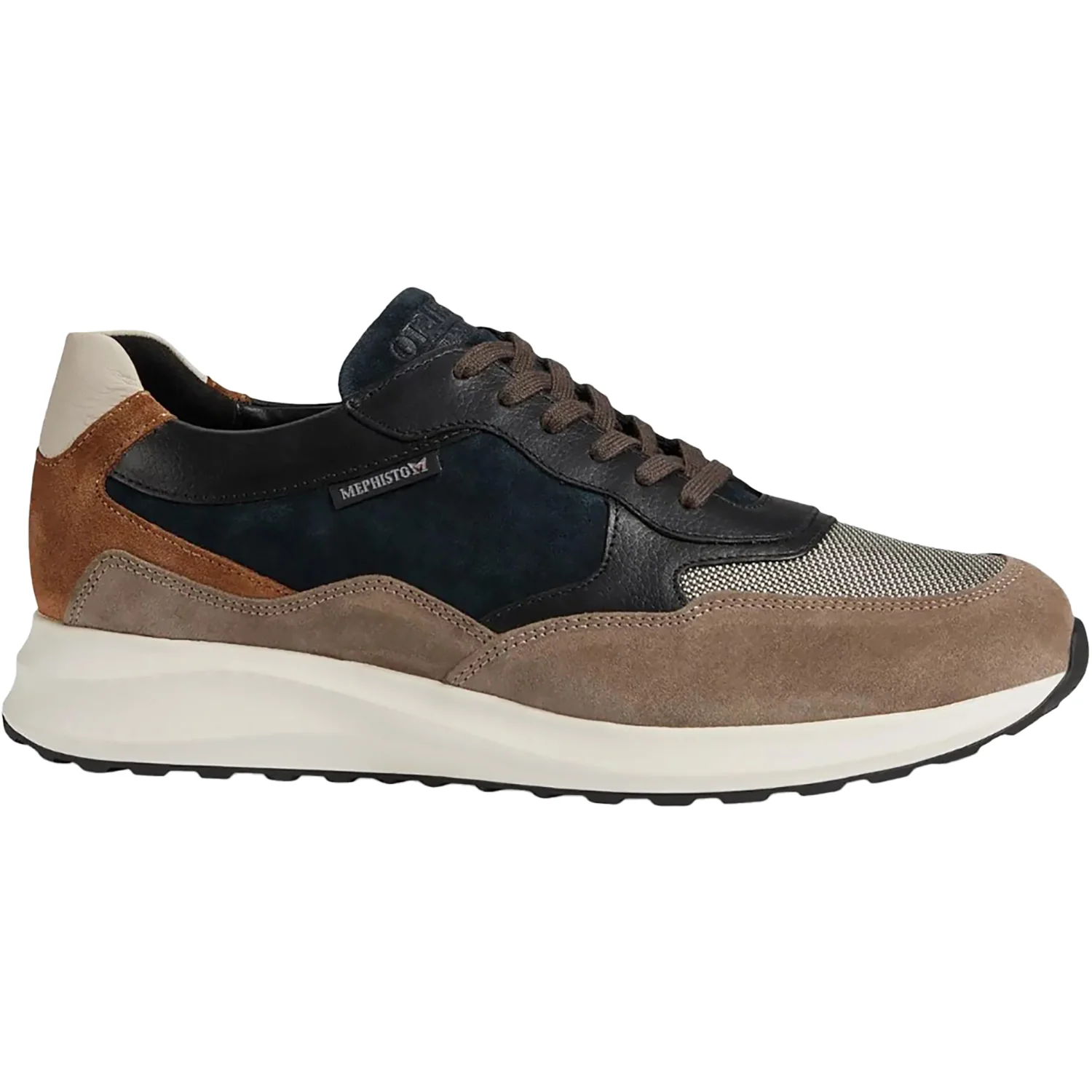 Mephisto Driss 3660-1550 Men's Lace Up Shoes Warm Grey/Black