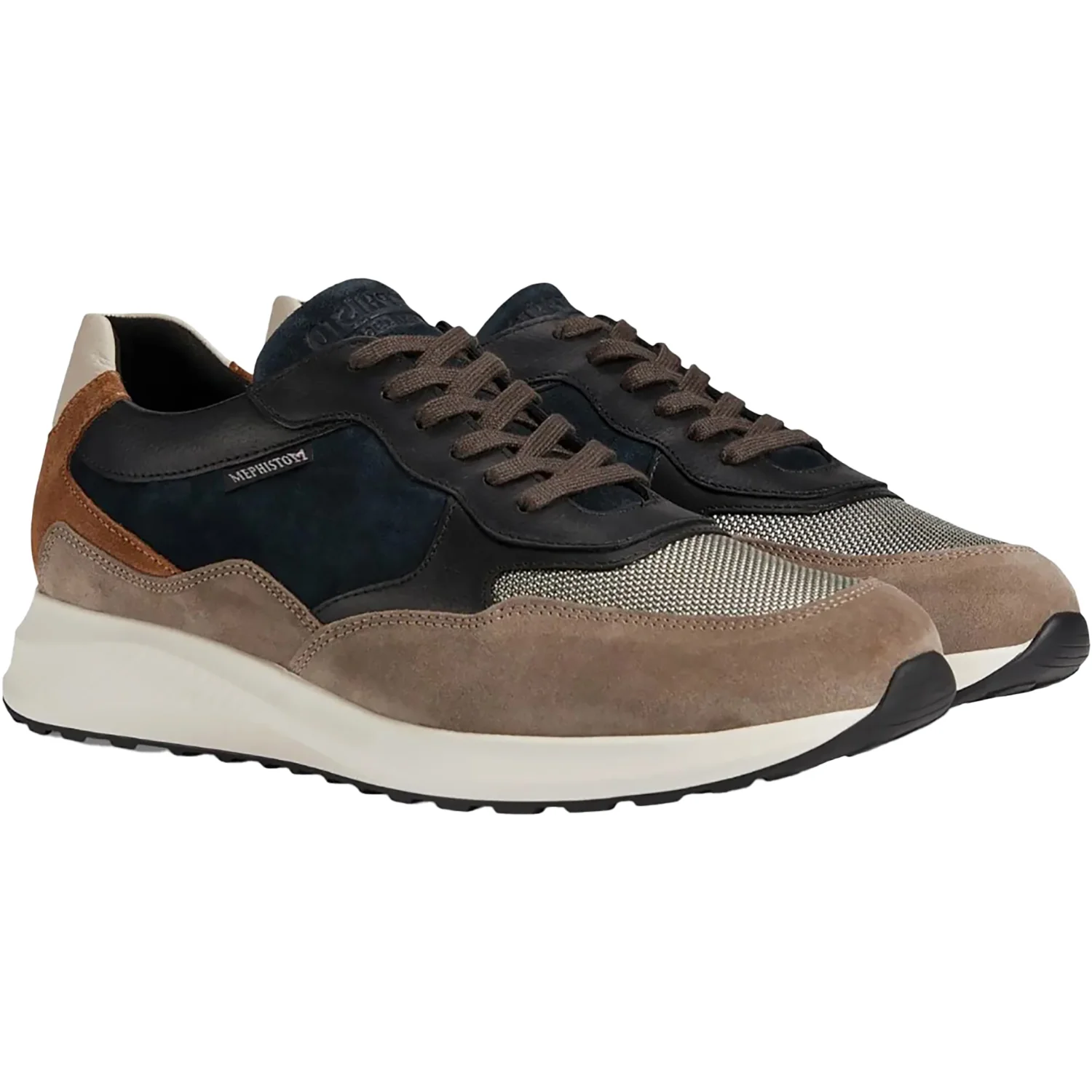Mephisto Driss 3660-1550 Men's Lace Up Shoes Warm Grey/Black - Image 3