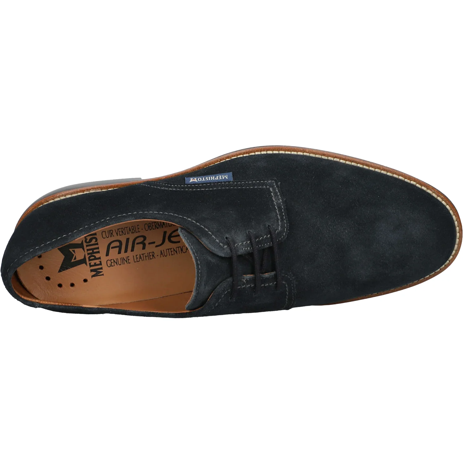 Mephisto Fedrik Men's Dress Shoes Blue Velsport - Image 2