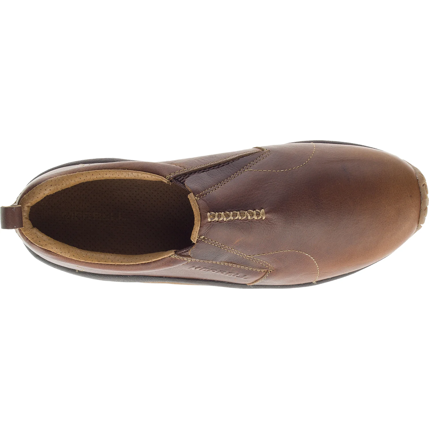 Merrell Jungle Moc Crafted Men's Slip On Shoes Peanut Leather - Image 2